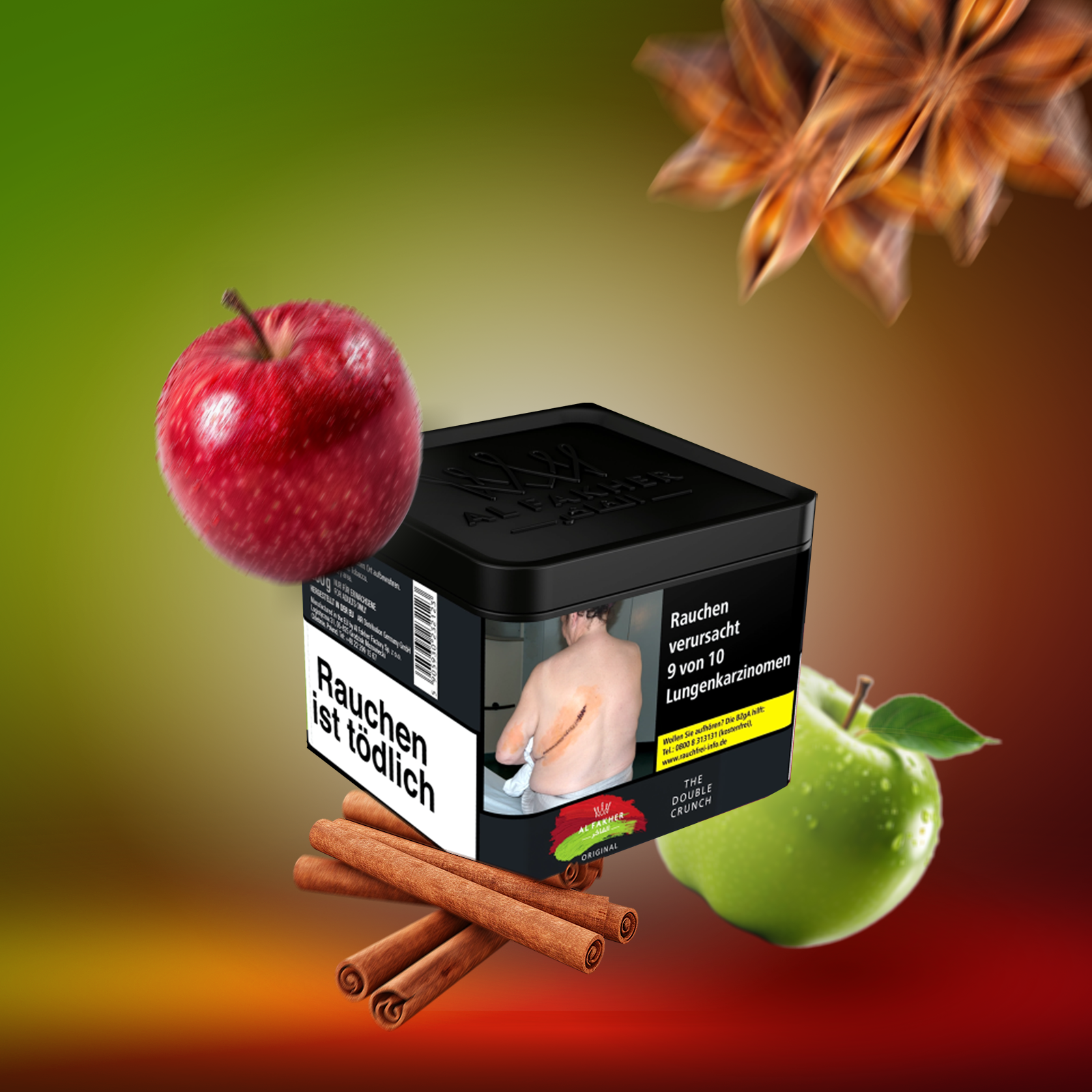 Al Fakher The Double Crunch 200 g | buy hookah tobacco cheap Al Fakher The Double Crunch 200 g | buy hookah tobacco cheap
