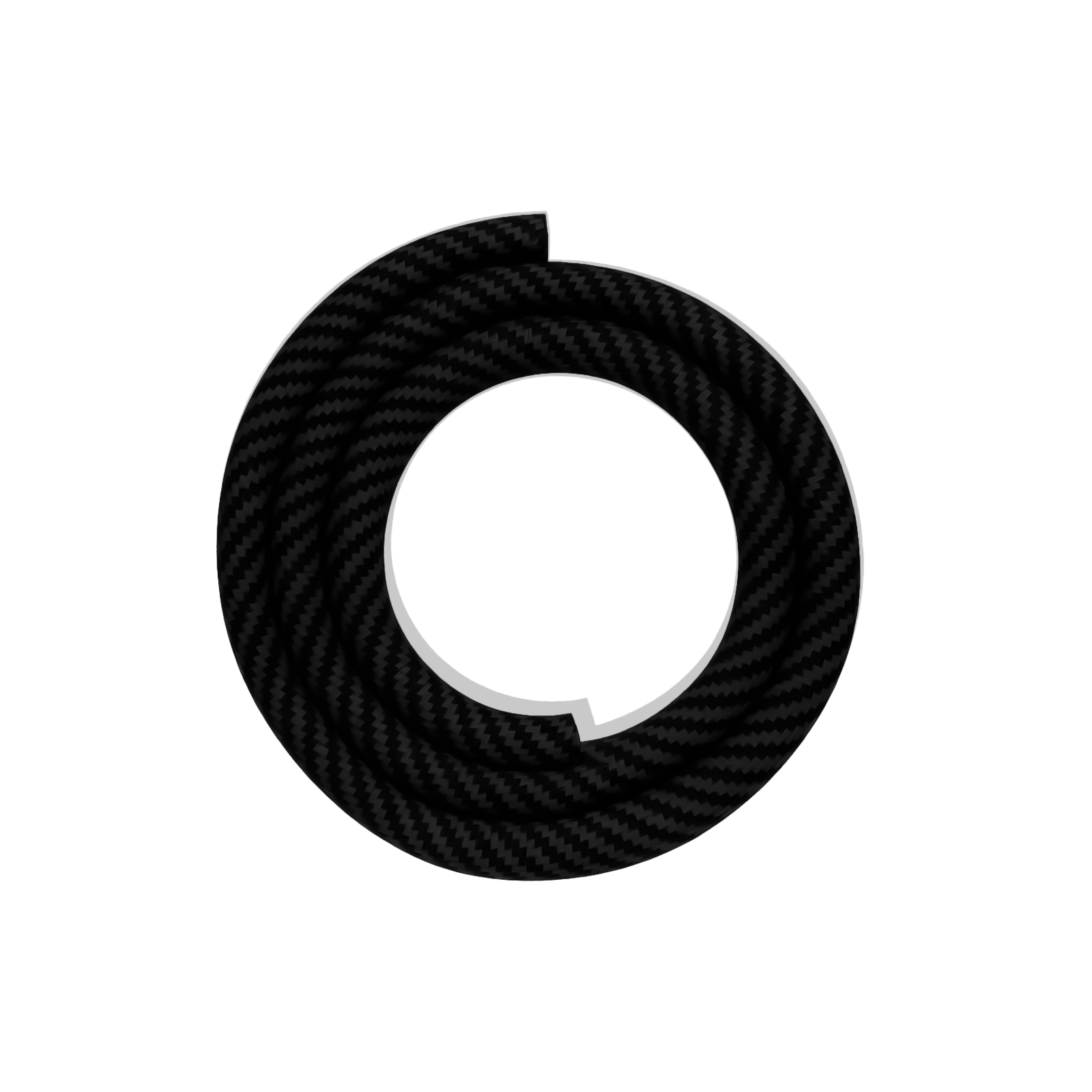 Laziza Silikonschlauch Schwarz 1,5 m Silikonschlauch – Carbon Optik 1