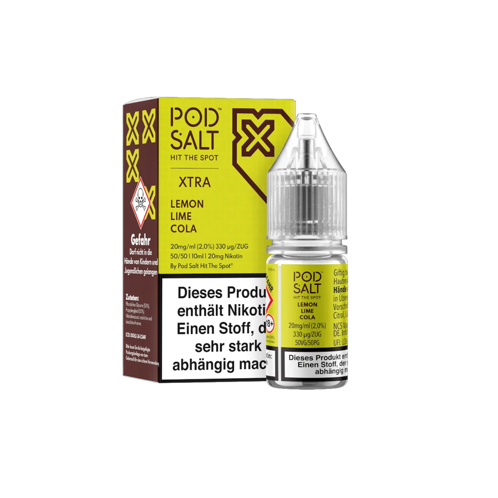 Pod Salt Xtra - E-Liquid - Nicotine Salt - Lemon Lime Cola - 10 ml - 20 mg