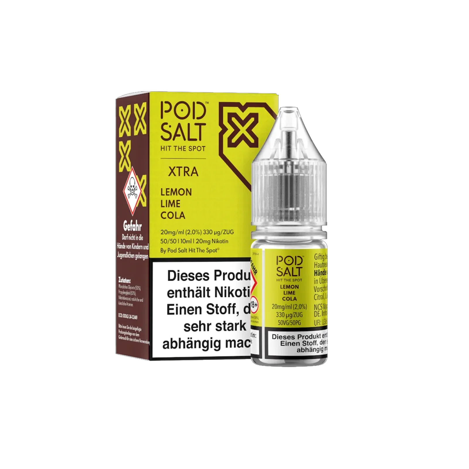 Pod Salt Xtra - E-Liquid - Nicotine Salt - Lemon Lime Cola - 10 ml - 20 mg