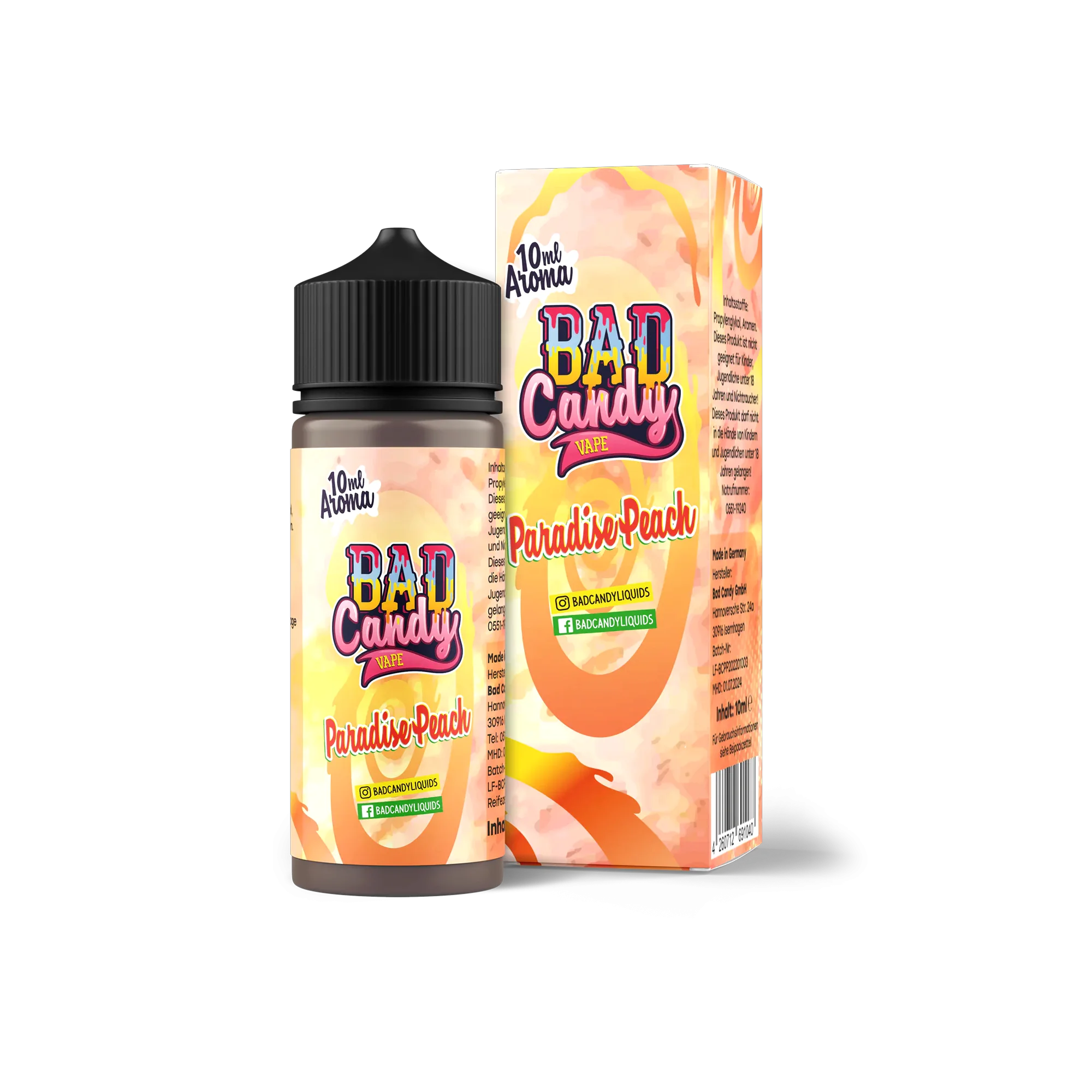 Bad Candy Aroma Longfill Paradise Peach mit 10 ml Inhalt günstig bestellen 1