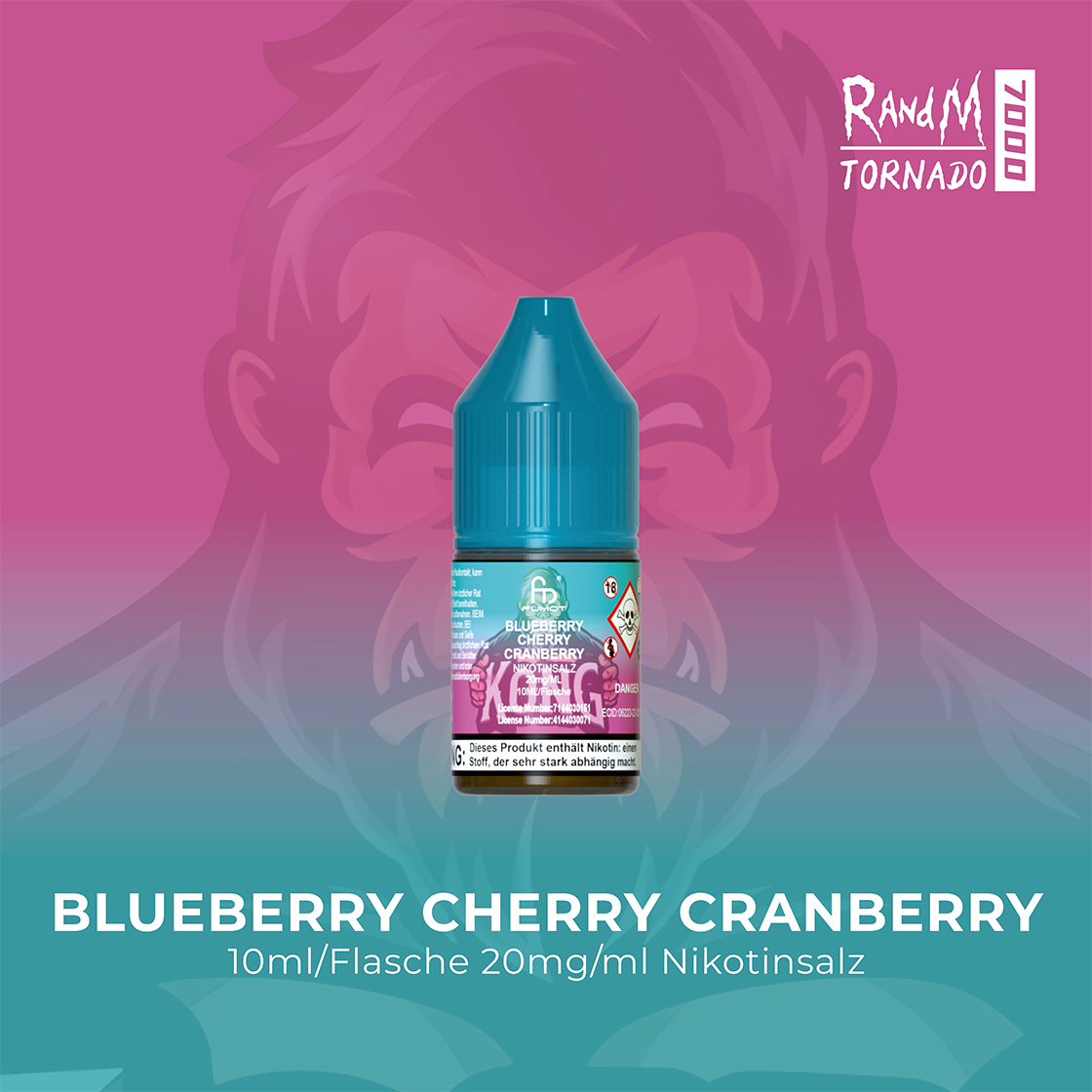 RandM Tornado 7000 Blue Cherry Cranberry E-Liquid Nicotine Salt 20 mg | Vape Liquids RandM Tornado 7000 Blue Cherry Cranberry E-Liquid Nicotine Salt 20 mg | Vape Liquids