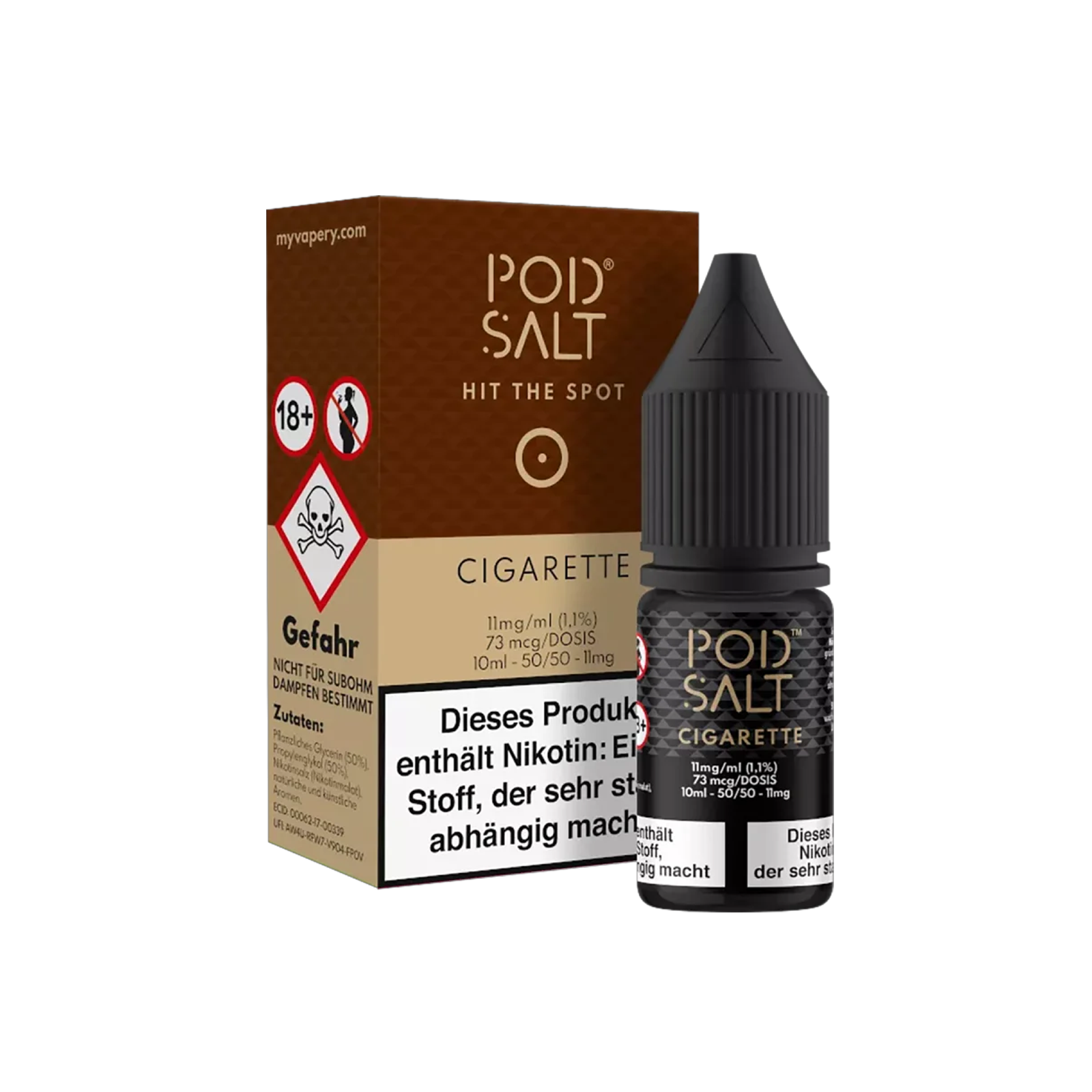 Pod Salt - E-Liquid - NicSalt - Cigarette - 10 ml - 11 mg