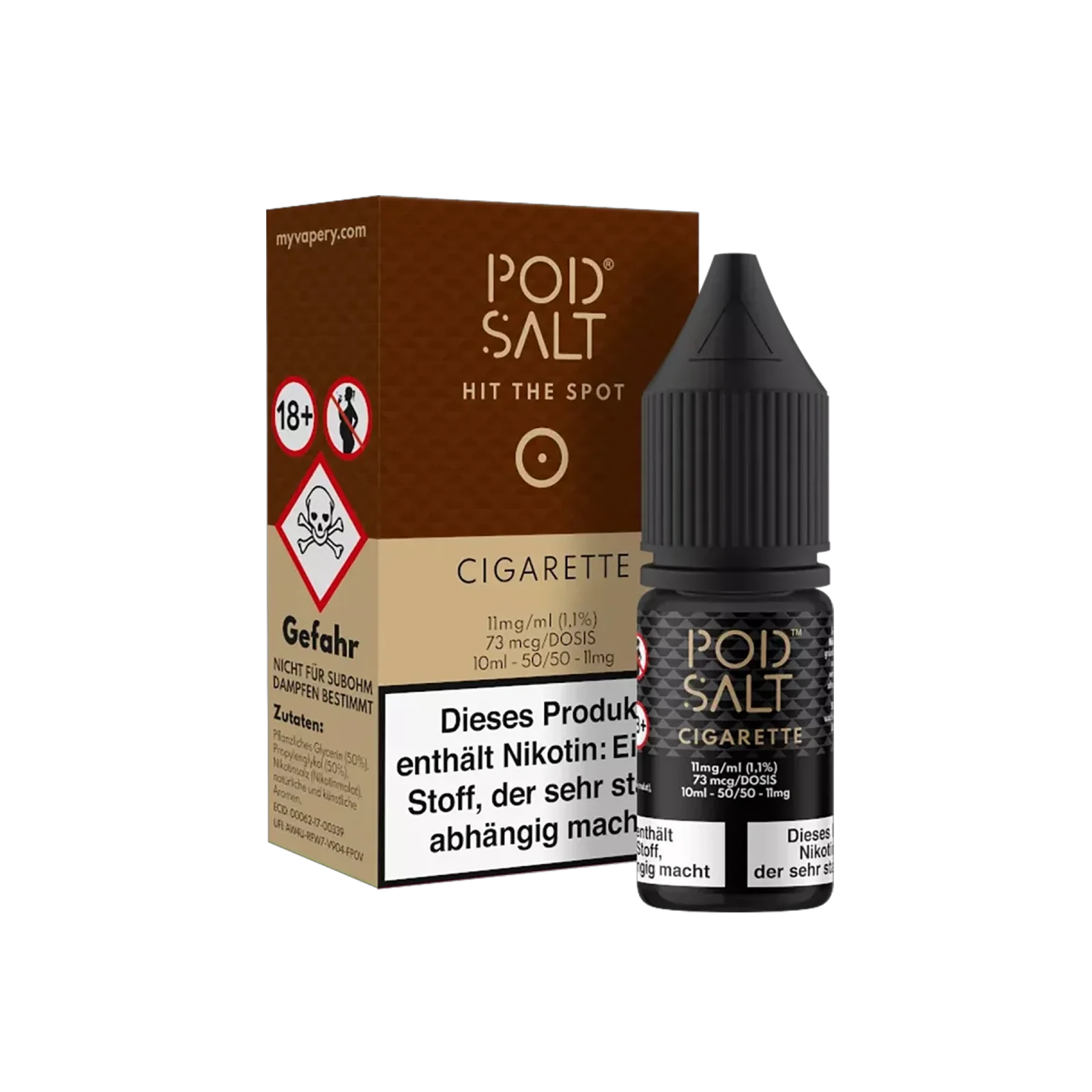 Pod Salt - E-Liquid - NicSalt - Cigarette - 10 ml - 11 mg
