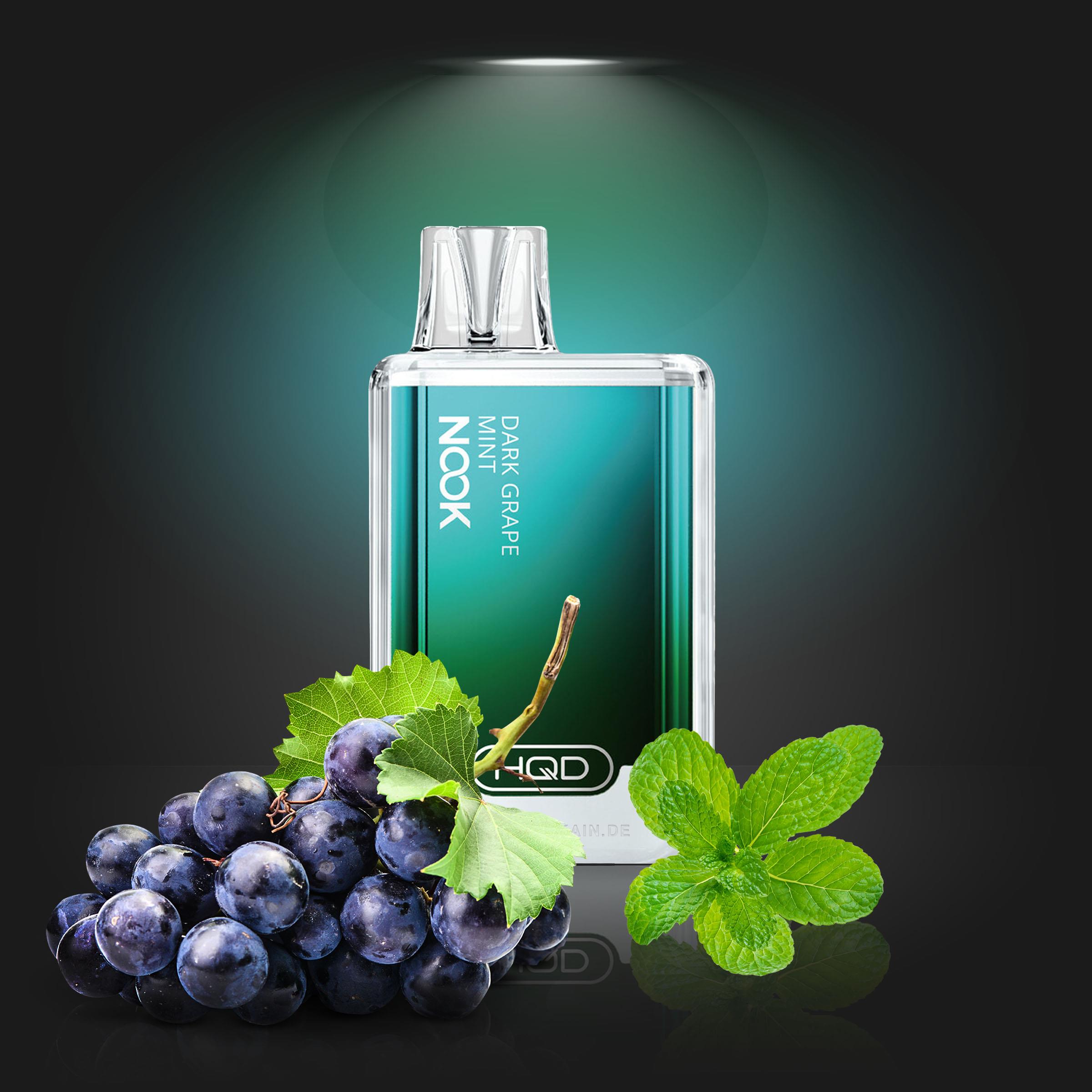 HQD Nook - Vapestick - Dark Grape Mint - Hookain Onlineshop HQD Nook - Vapestick - Dark Grape Mint - Hookain Onlineshop