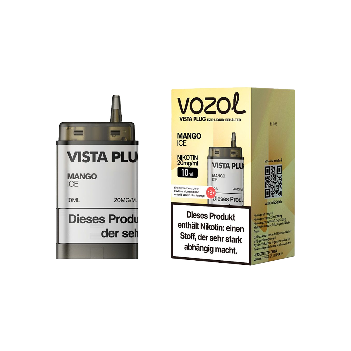 Vozol - Vista Plug Set - EZ Pod - Mango Ice + Empty Pod