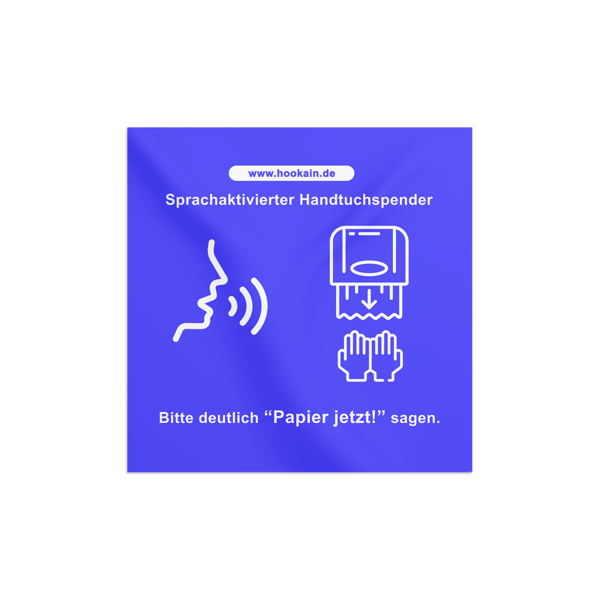 Hookain - Sticker -  Handtuchspender - Lustige Party Aufkleber - 7.4 x 7.4 cm