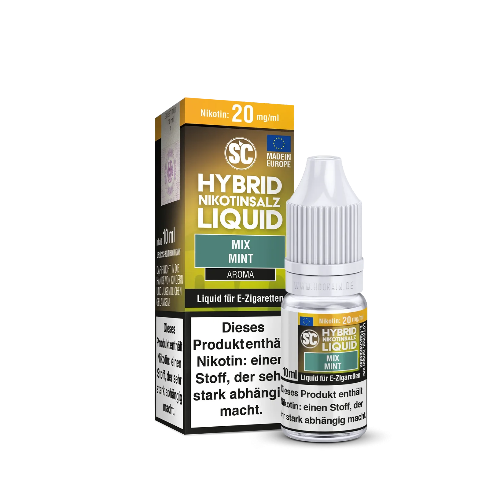 SC - E-Liquid - Hybrid Nikotinsalz - Mix Mint - 10 ml - 10 mg 2