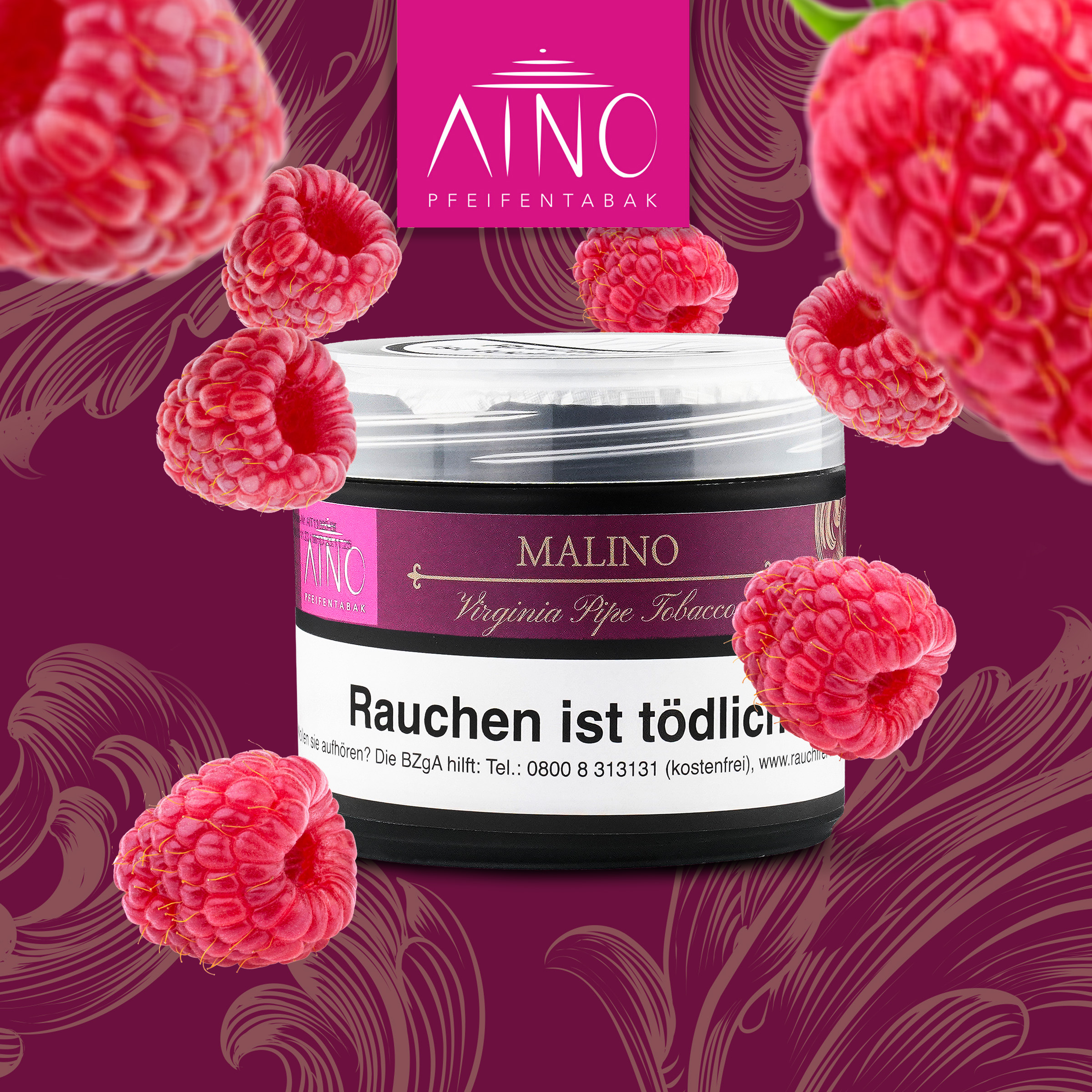 Aino Dry Base Pfeifentabak Malino 65g | Online bestellen 1