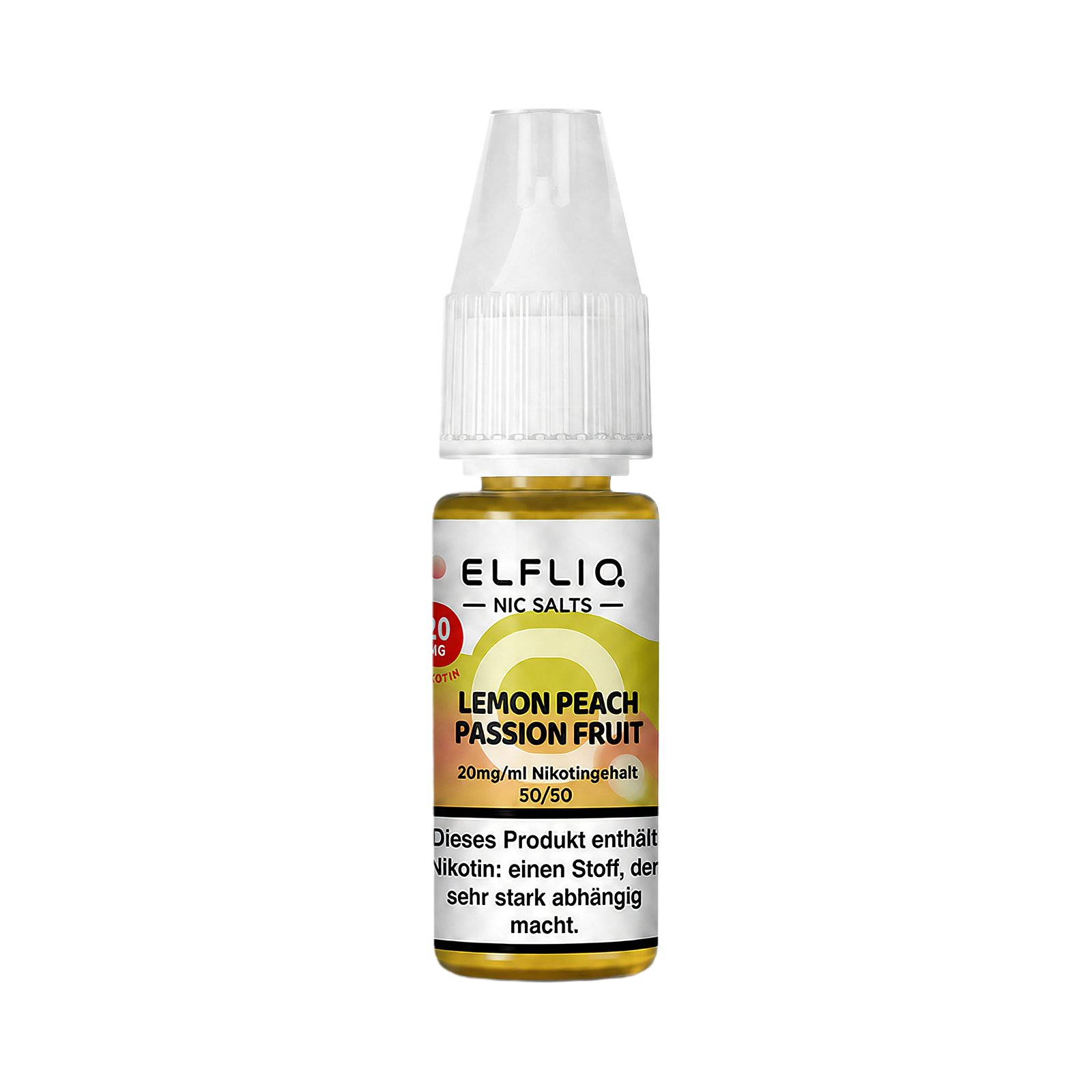 Elf Bar - ElfliQ - E-Liquid - Nikotinsalz - Lemon Peach Passion Fruit - 20 mg