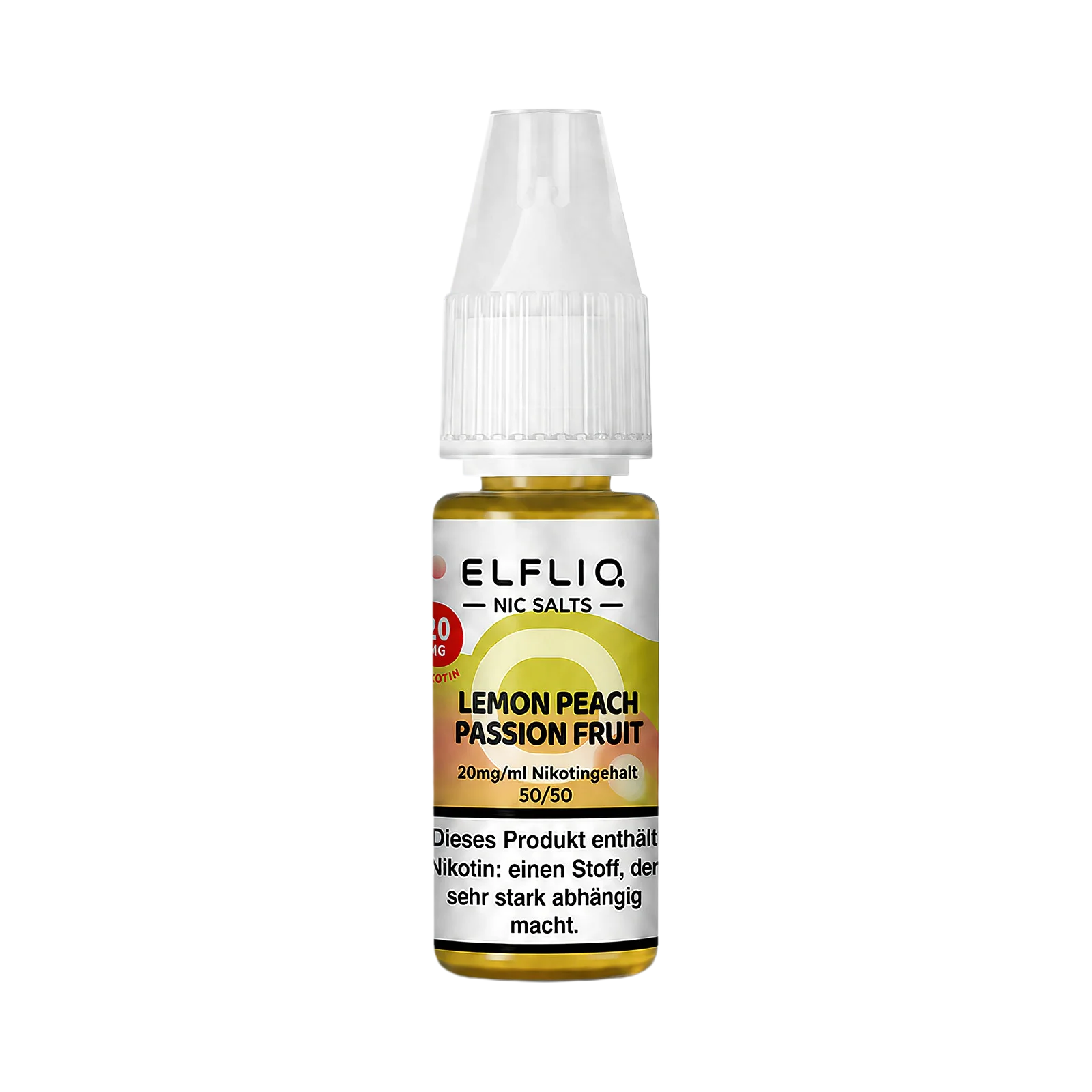 Elf Bar - ElfliQ - E-Liquid - Nikotinsalz - Lemon Peach Passion Fruit - 20 mg
