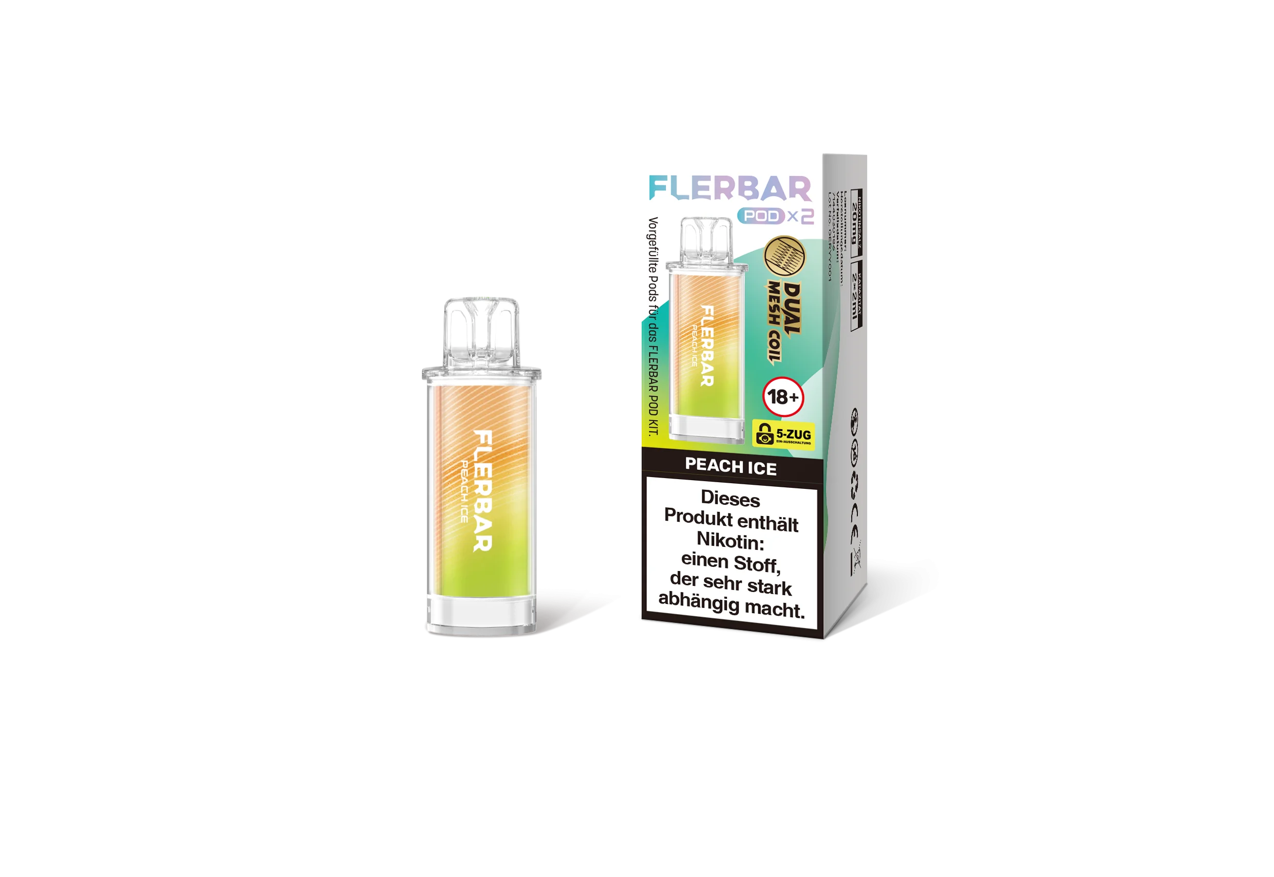 Flerbar Prefilled Pod Peach Ice 20 mg | Günstig online 2