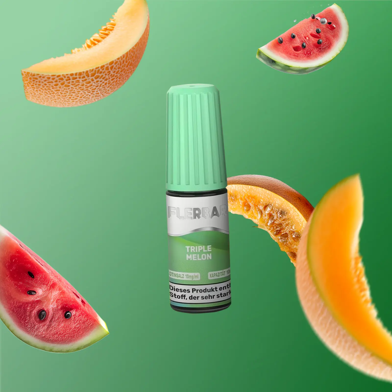 Flerbar - E-Liquid - Nikotinsalz - Triple Melon - 10ml - 10 mg 1