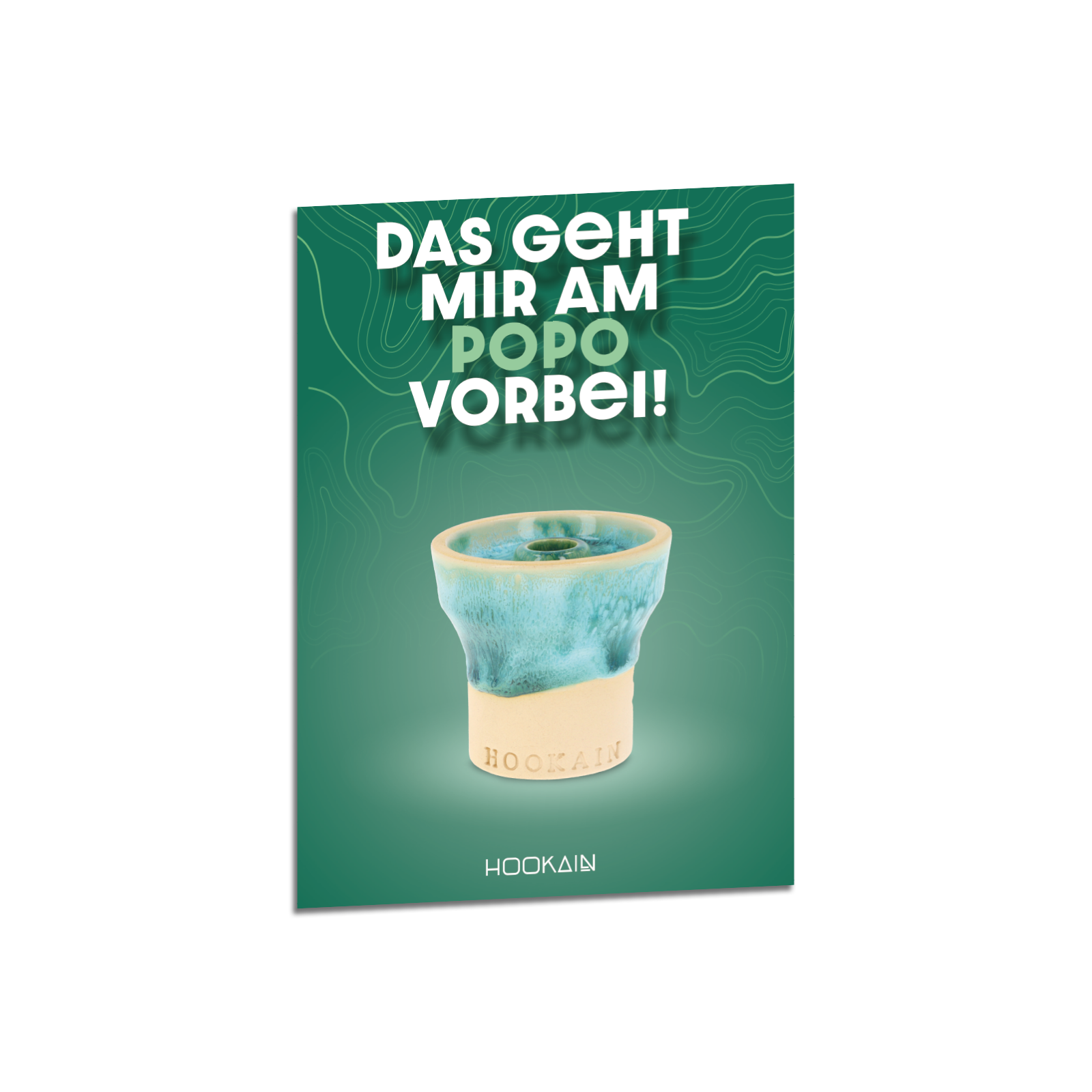 Hookain Poster - A3 Plakat - Popo Vorbei