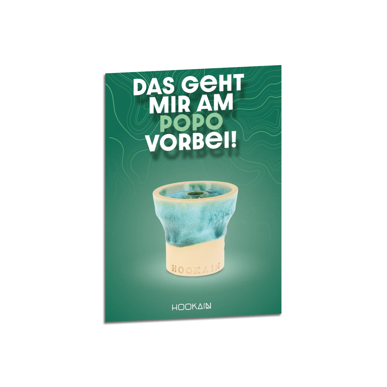 Hookain Poster - A3 Plakat - Popo Vorbei