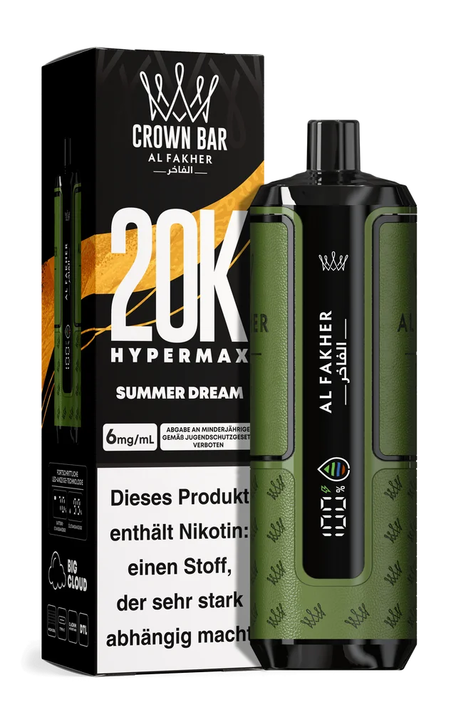 Al Fakher - Crown Bar - Hypermax - 20k - Summer Dream 1