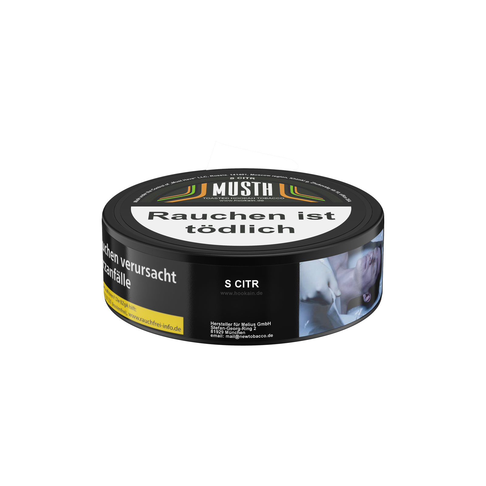 MUST H S Citr 125 g Shisha-Tabak – saurer Zitrus-Mix 1