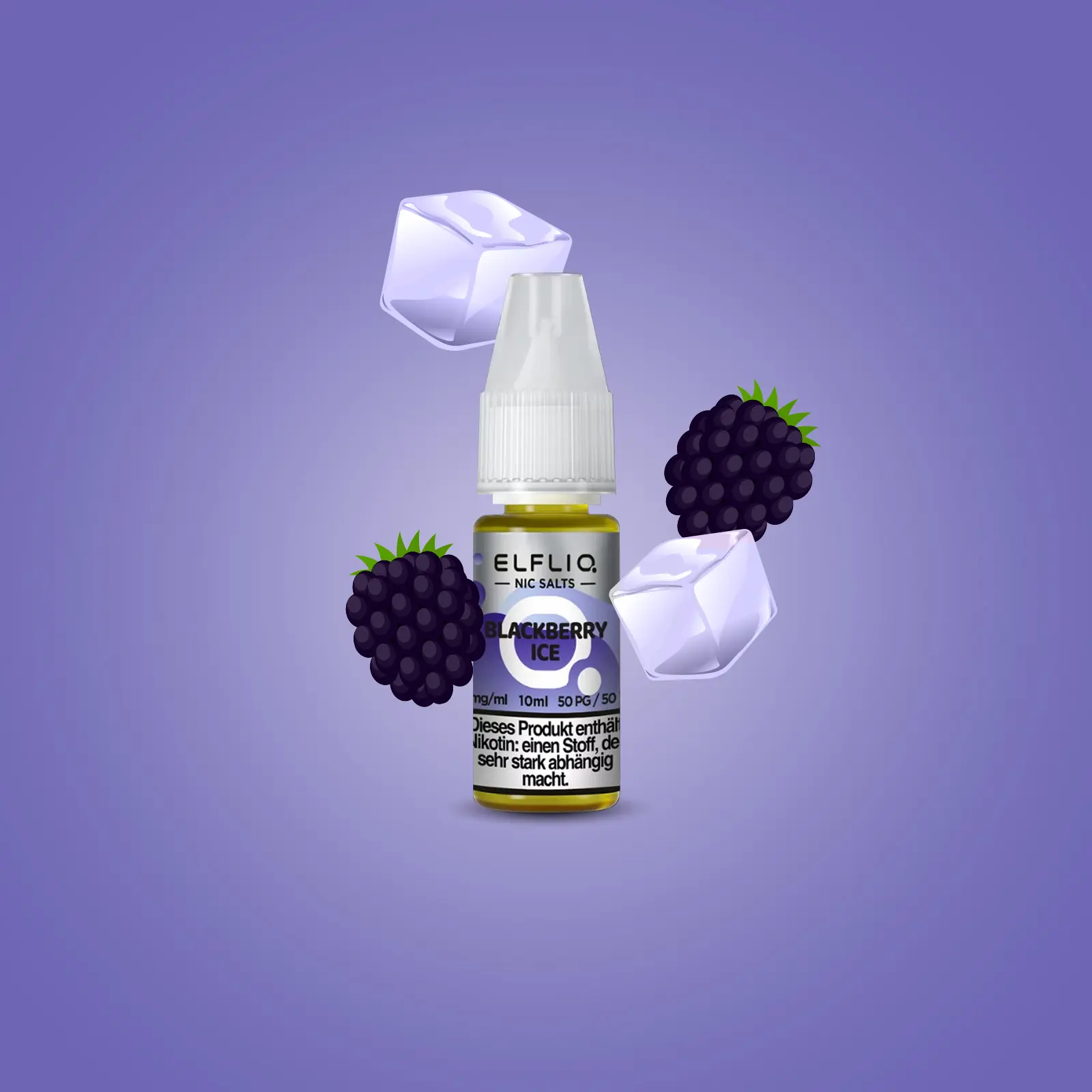 Elf Bar - ElfliQ - E-Liquid - Nikotinsalz - Blackberry Ice - 10 mg 1