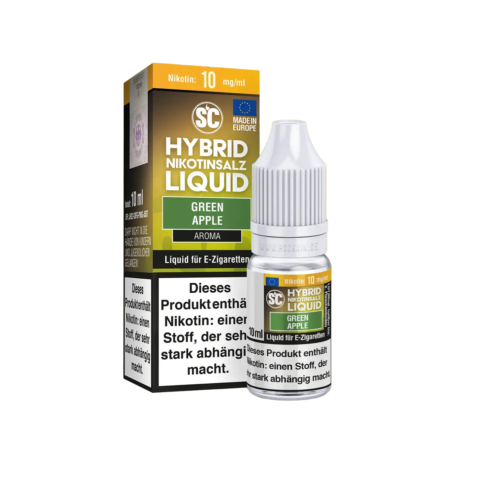 SC - E-Liquid - Hybrid Nicotine Salt - Green Apple - 10 ml - 10 mg