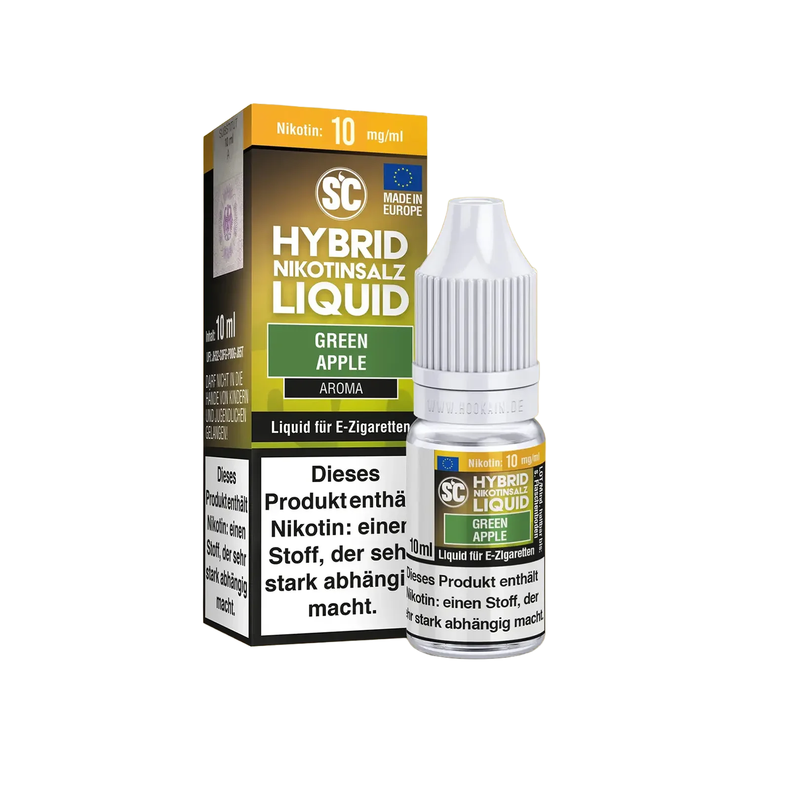 SC - E-Liquid - Hybrid Nicotine Salt - Green Apple - 10 ml - 10 mg