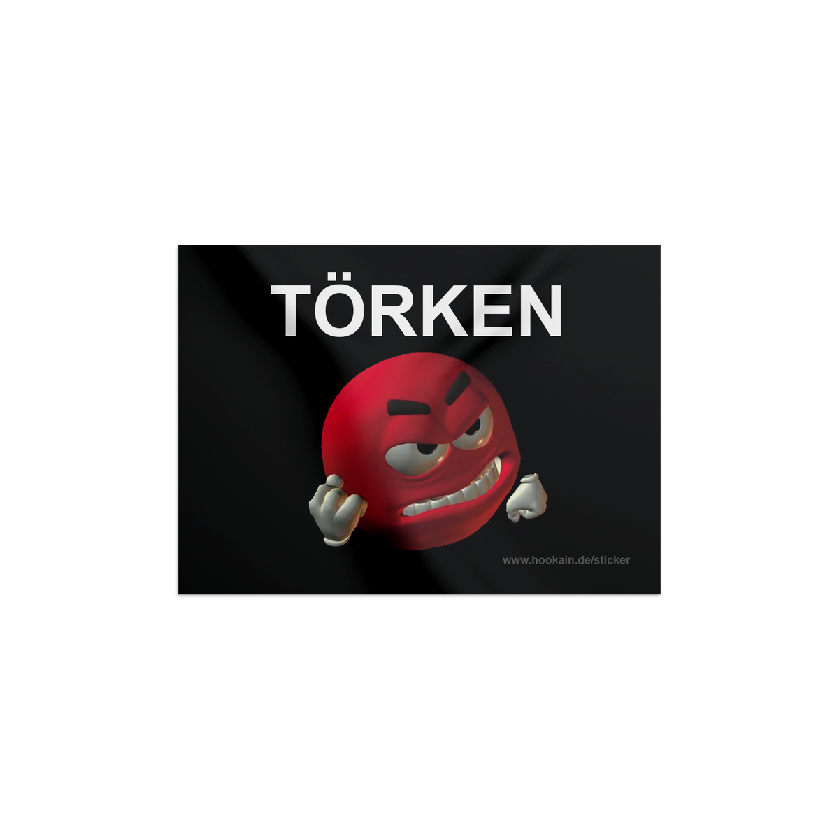 Hookain - Sticker - T&ouml;rken - 7.4 x 5.2 cm