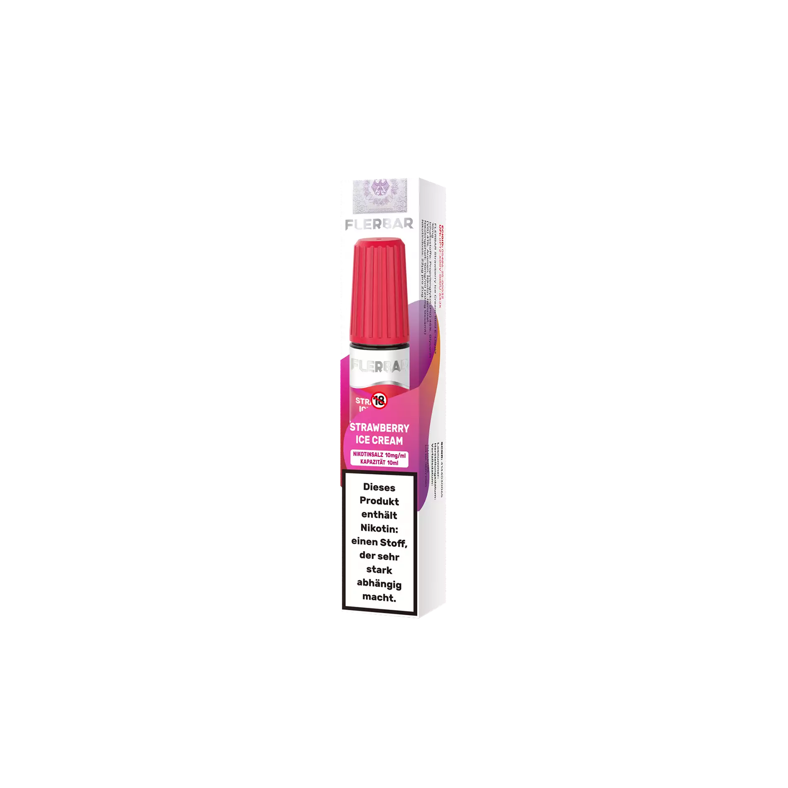 Flerbar - E-Liquid - Nikotinsalz - Strawberry Ice Cream - 10ml - 10 mg 3