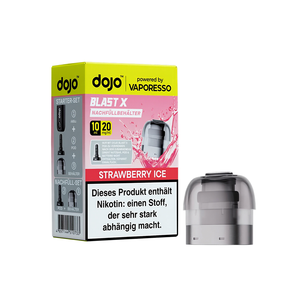 Vaporesso - Dojo Blast X - Pod 10ml - Strawberry Ice - 20mg1
