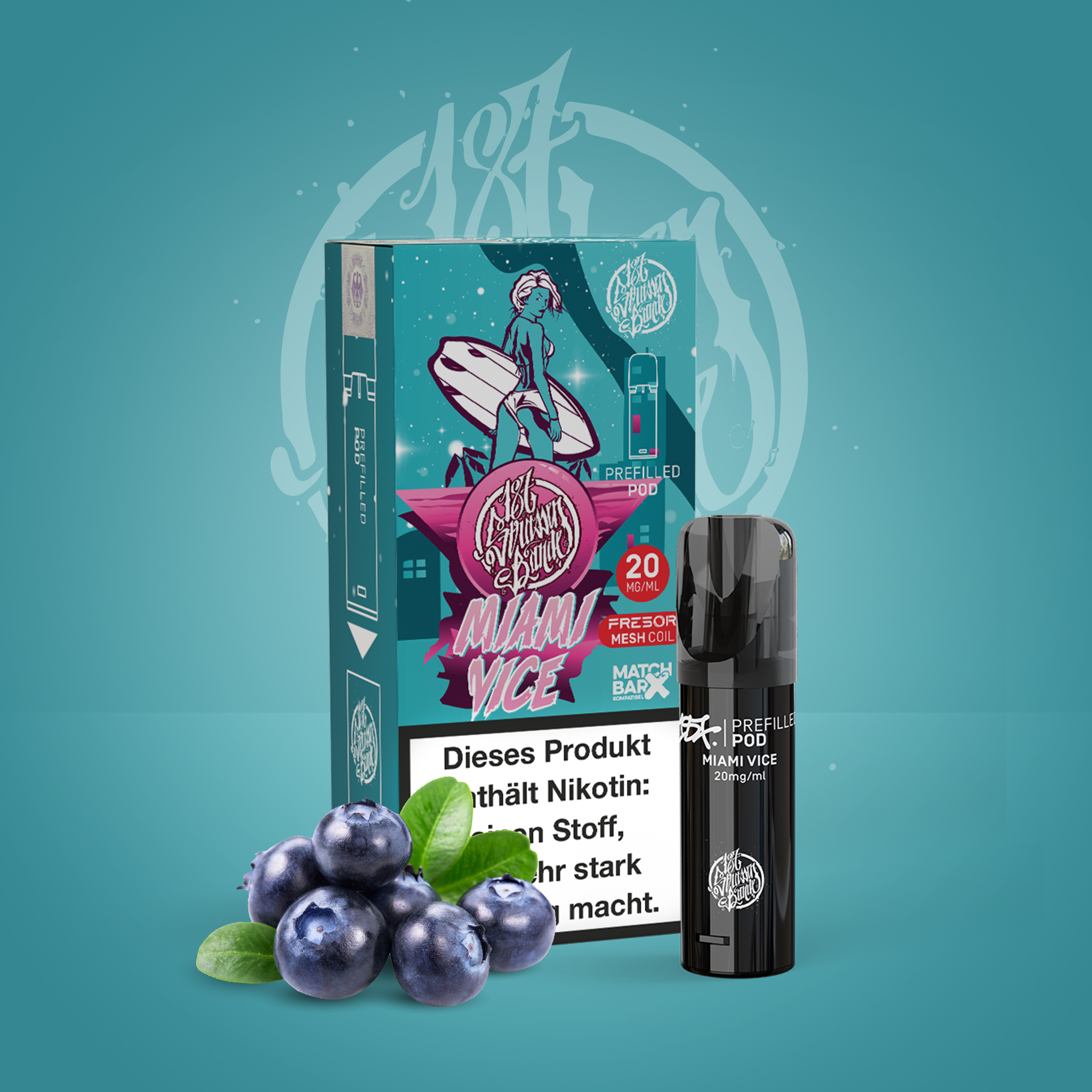 187 Pod Miami Vice - Neuer Prefilled Pod | Online kaufen 1