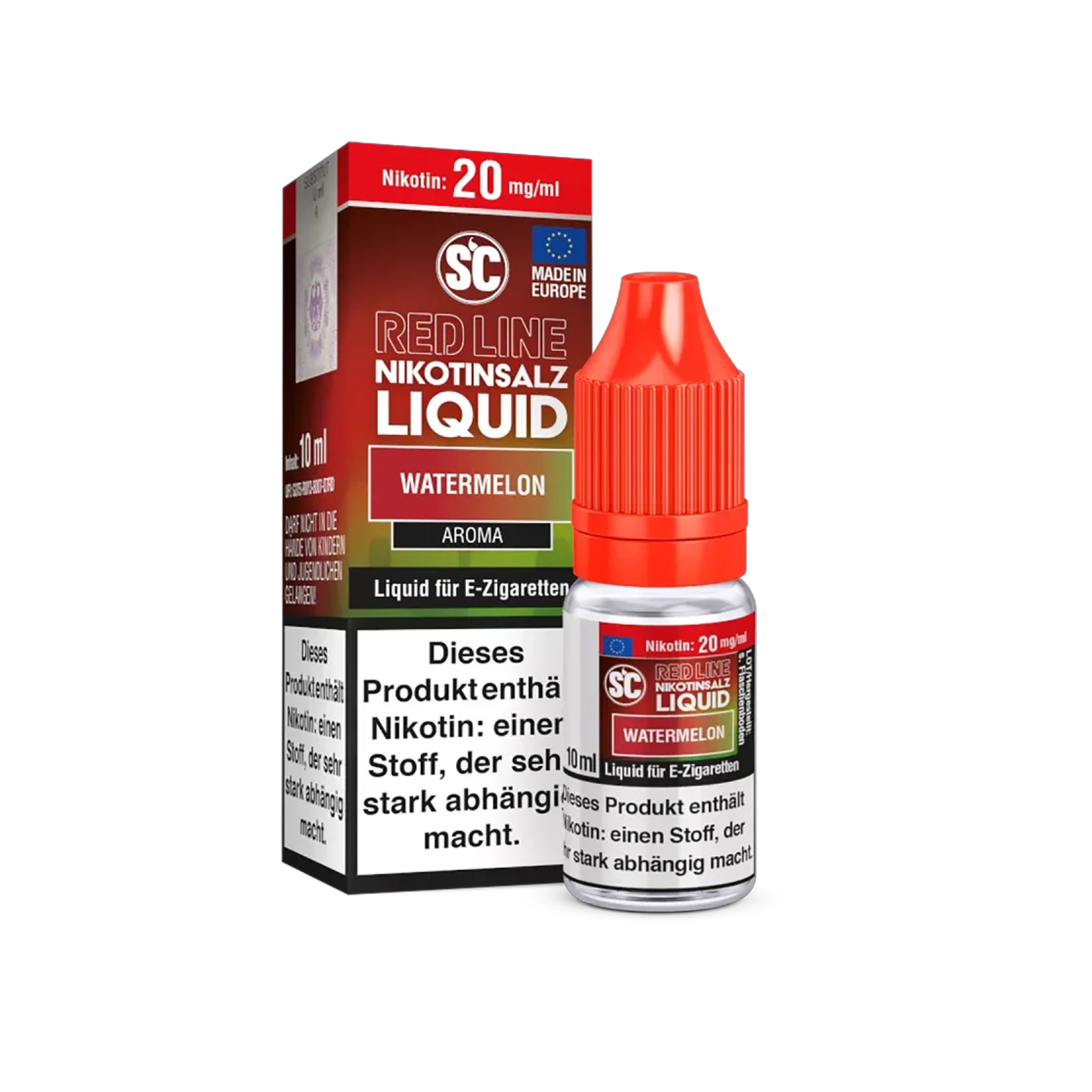 SC - E-Liquid - NicSalt - Red Line - Watermelon - 10 ml - 20 mg