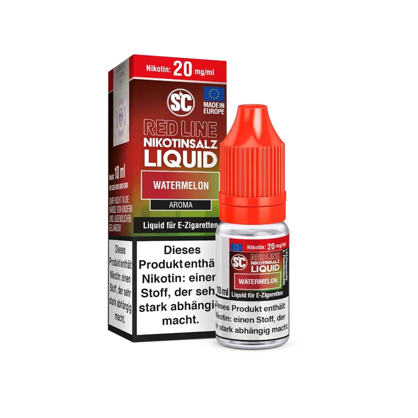 SC - E-Liquid - NicSalt - Red Line - Watermelon - 10 ml - 20 mg