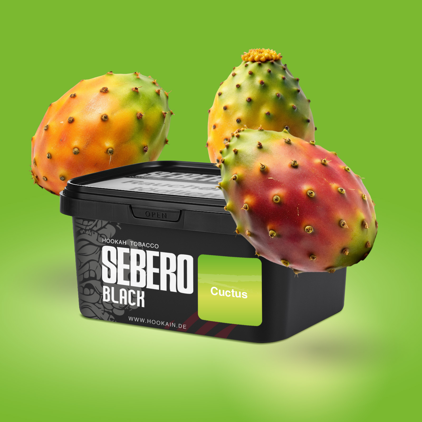 Sebero Black Cuctus 200 g Shisha Tabak – kräftiger Dark Blend 1