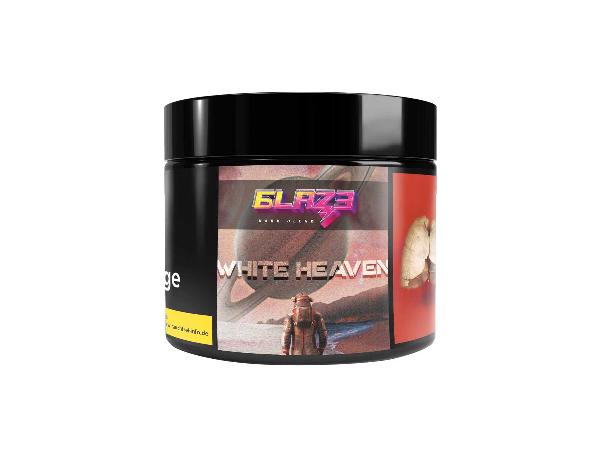 BLAZE  - Dark Leaf Tobacco - Schwarzer Shishatabak - White Heaven - 2