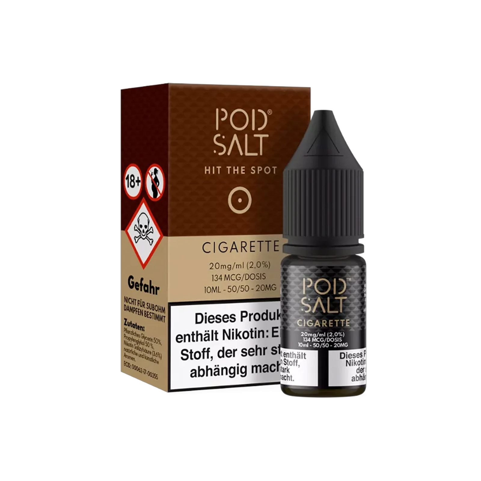 Pod Salt - E-Liquid - NicSalt - Cigarette - 10 ml - 20 mg