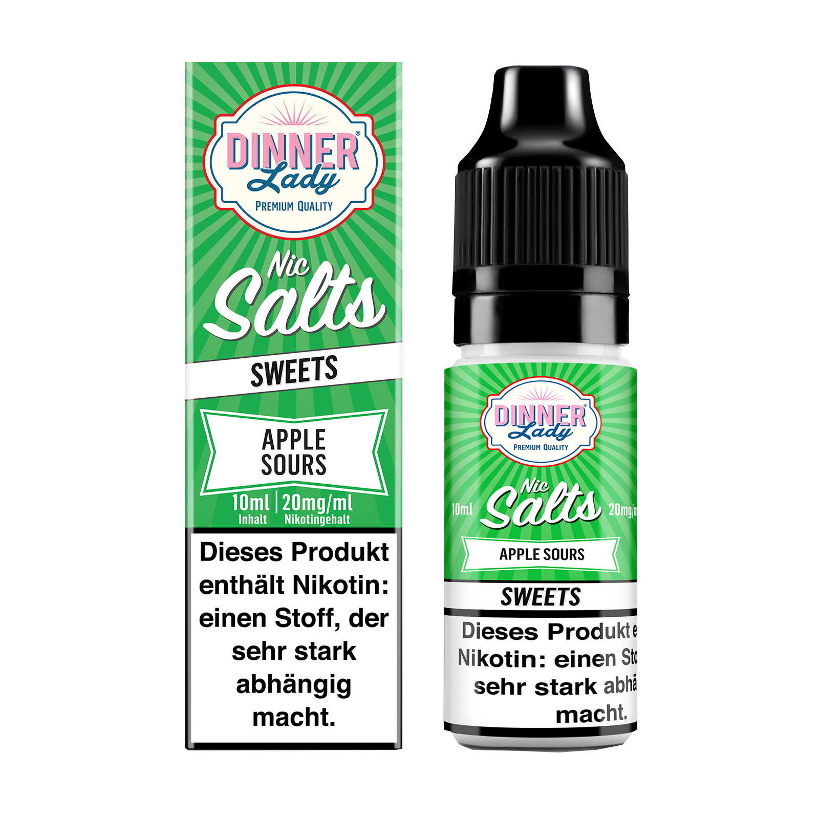 Dinner Lady - E-Liquid - Nikotinsalz - Apple Sour - 10 ml - 20 mg 1