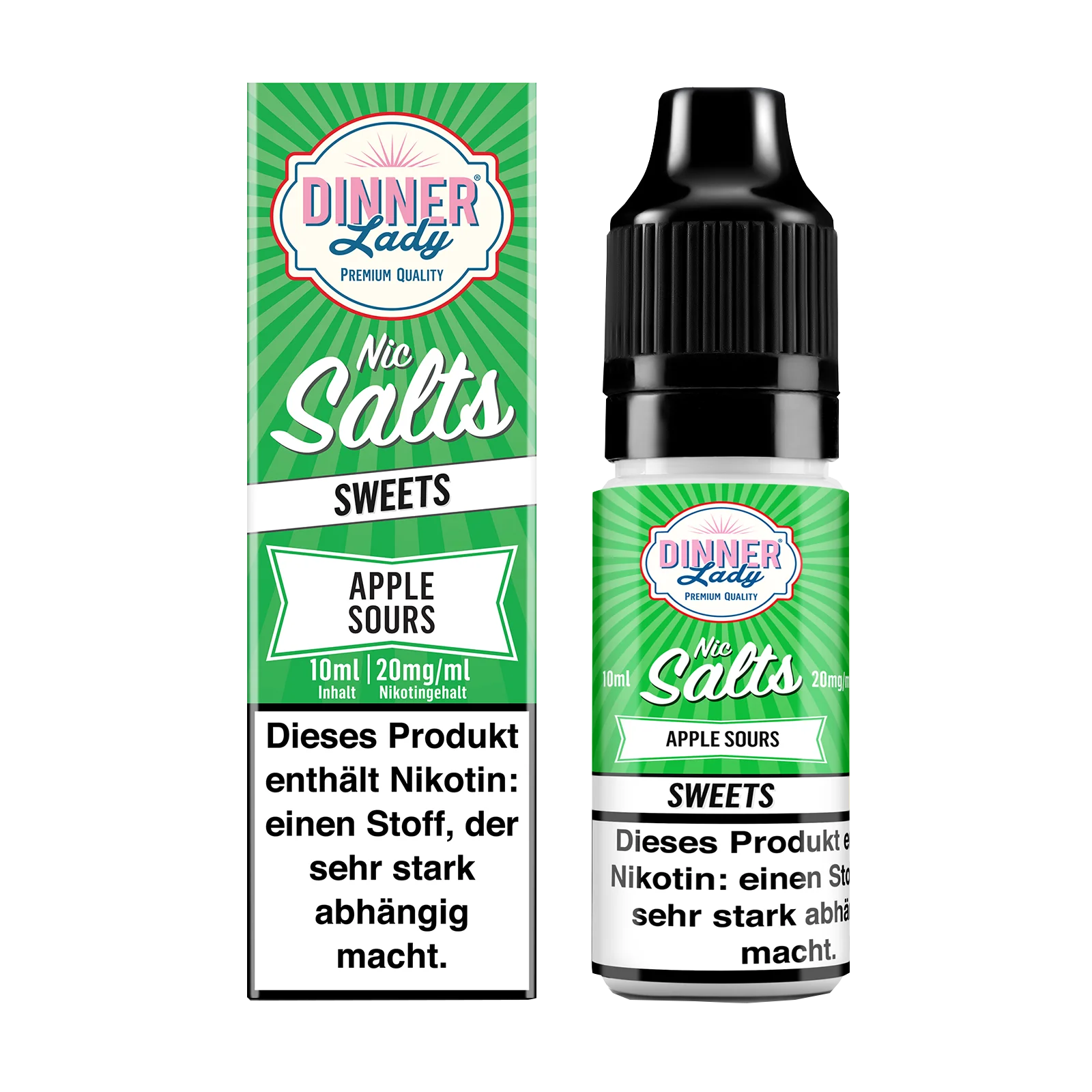 Dinner Lady - E-Liquid - Nikotinsalz - Apple Sour - 10 ml - 20 mg 1