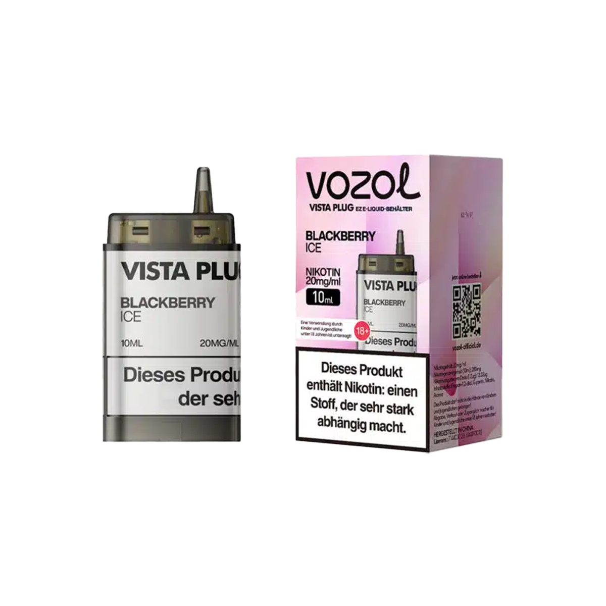 Vozol - Vista Plug Set - EZ Pod - Blackberry Ice + Empty Pod