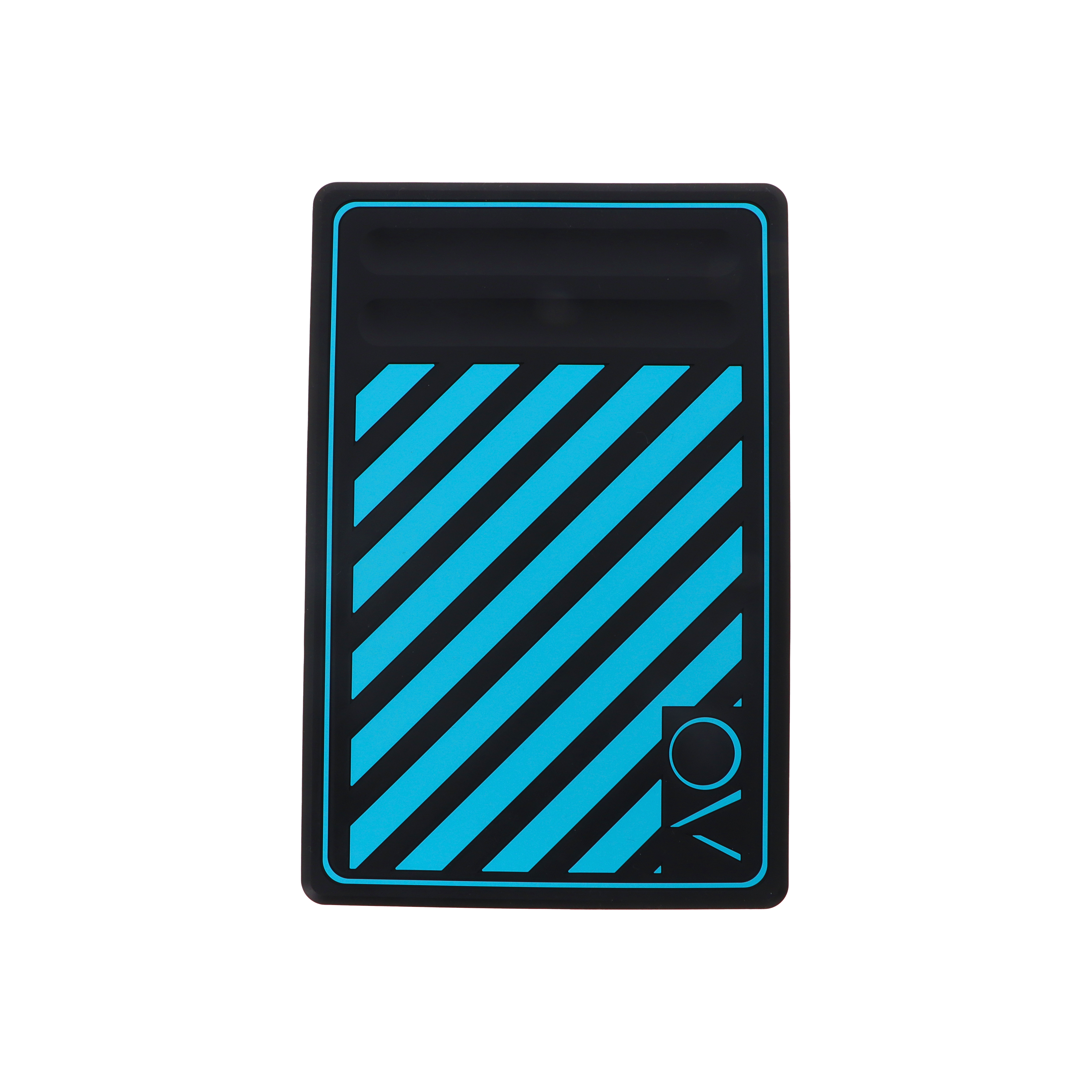 Ao - Silicone Bowl Mat - Zebra - Lightblue