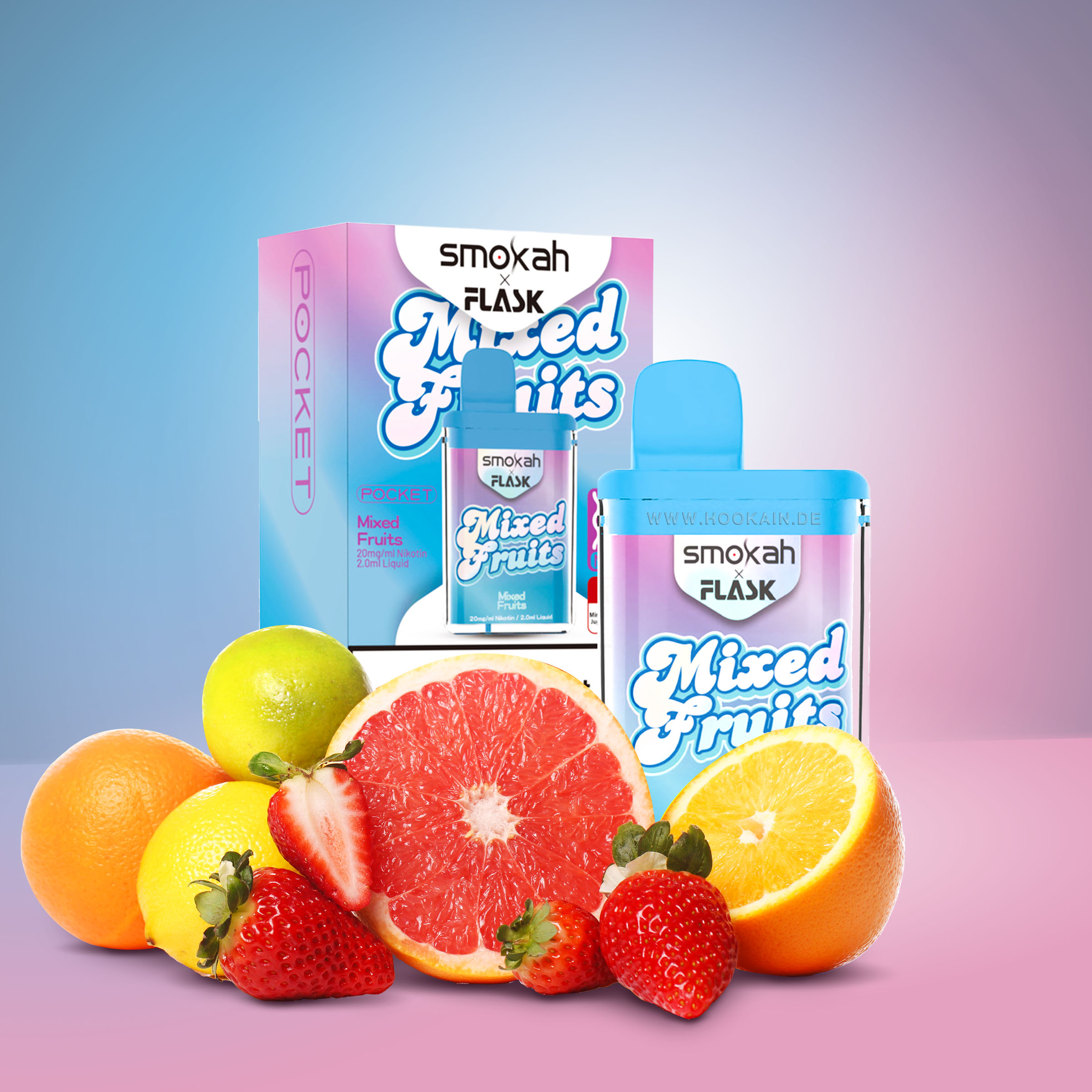 Smokah - Flask - Mixed Fruits - Vapestick | Buy all new flavors online cheaply - Hookain E-Shisha Onlineshop Smokah - Flask - Mixed Fruits - Vapestick | Buy all new flavors online cheaply - Hookain E-Shisha Onlineshop
