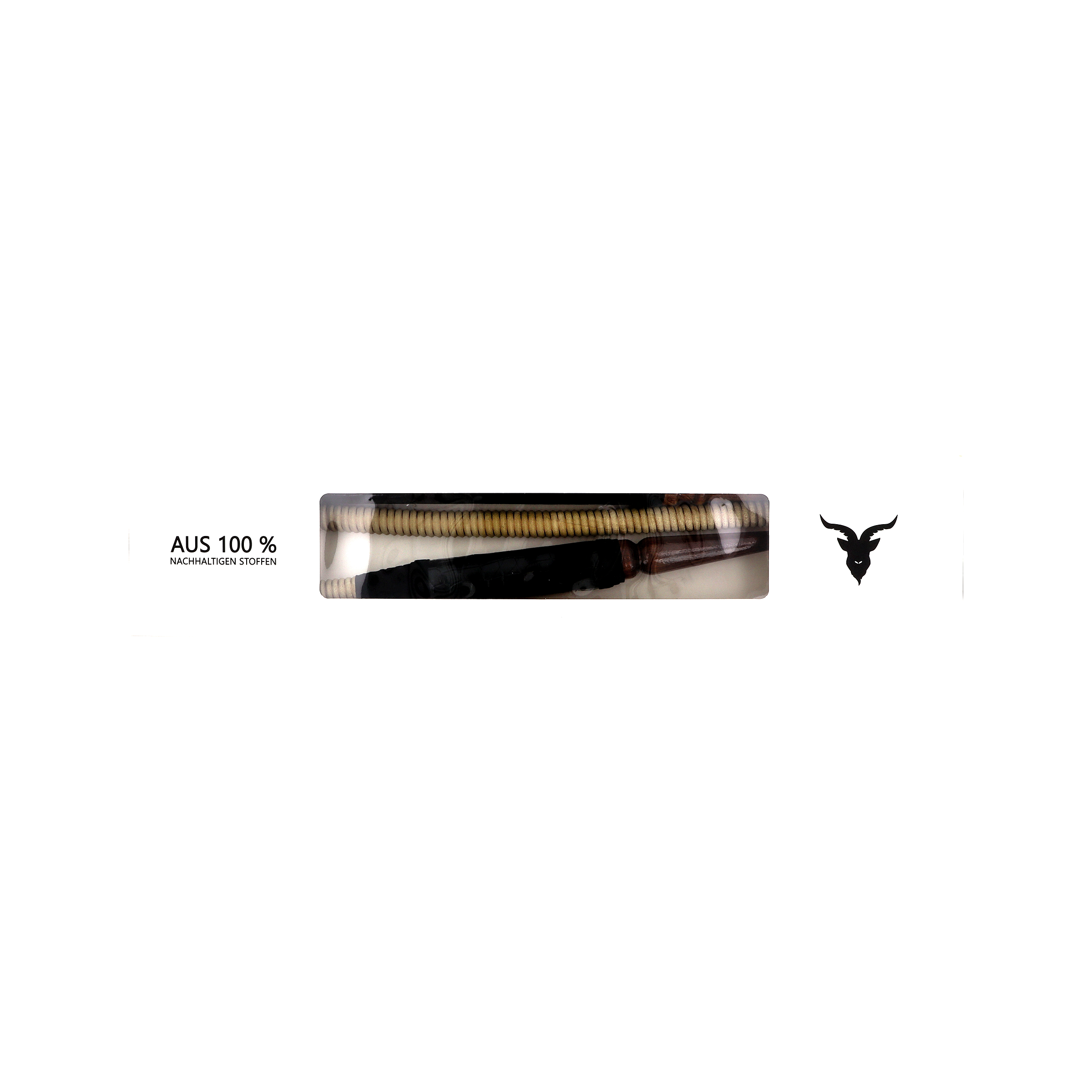 Dampfbock - Lederstoff Schlauchset - Black | Shisha-Zubehör günstig online kaufen - Hookain Onlineshop2