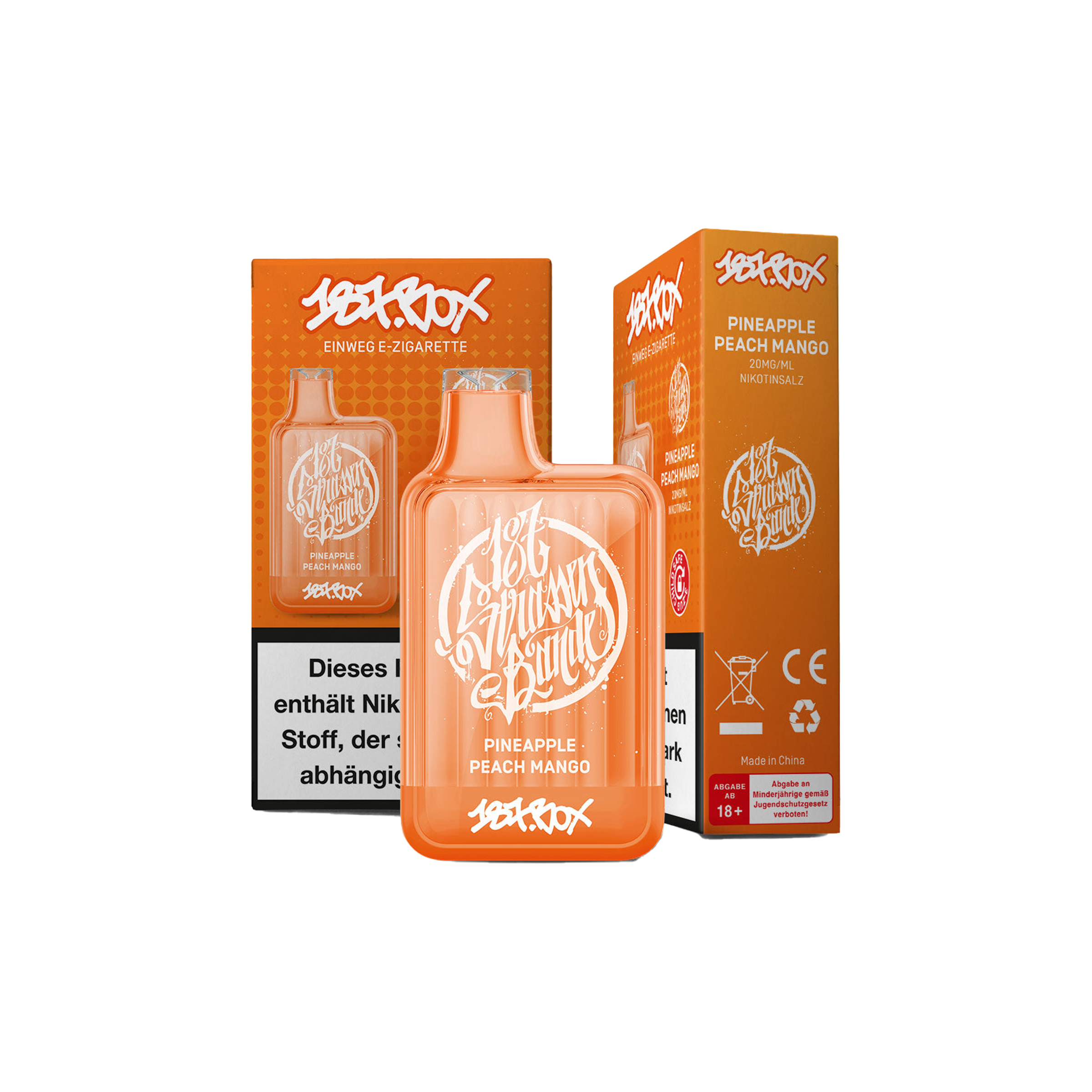 187 Vapestick - Box - Pineapple Peach Mango - 20 mg | Alle neuen Sorten günstig online kaufen - Hookain E-Shisha Onlineshop