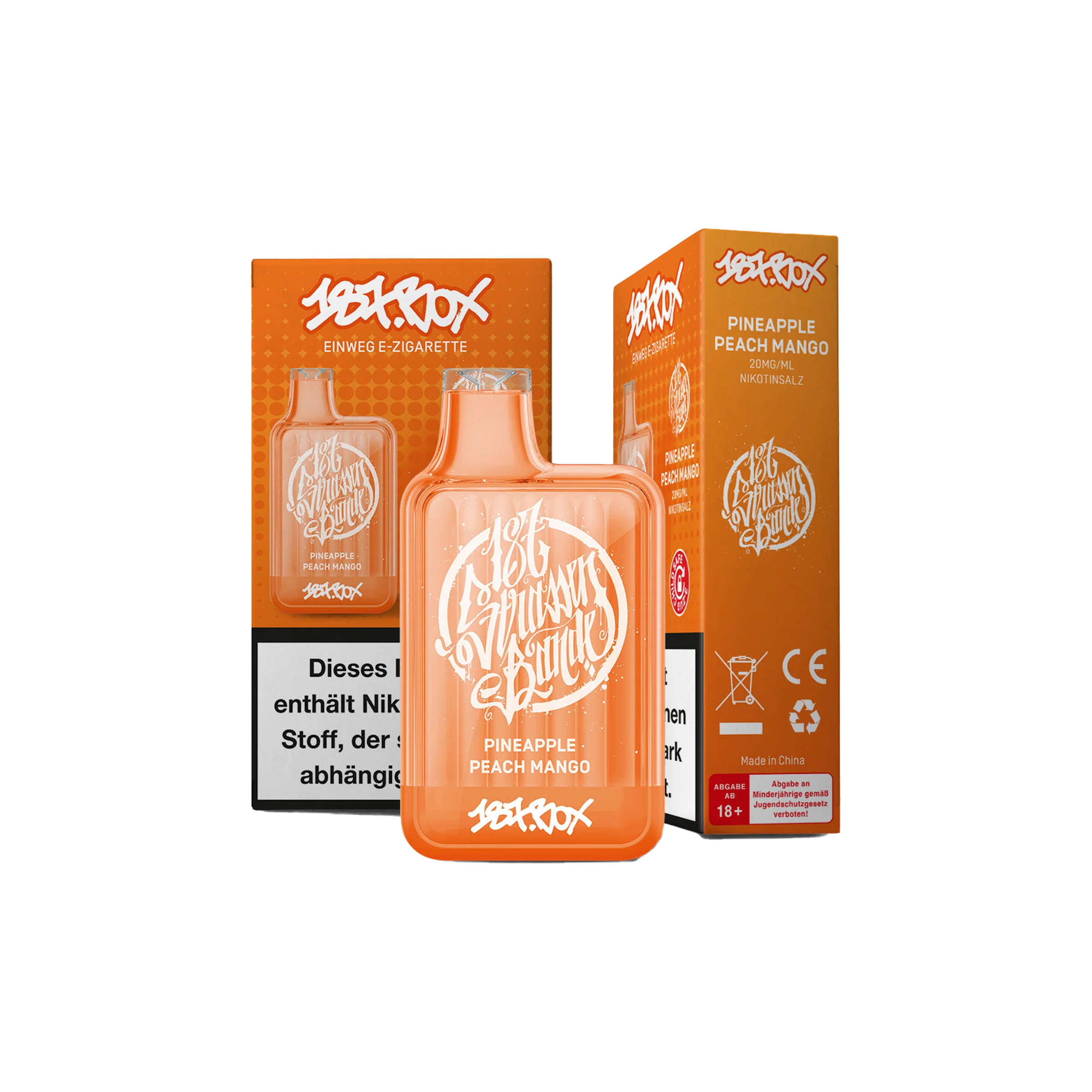 187 Vapestick - Box - Pineapple Peach Mango - 20 mg | Alle neuen Sorten günstig online kaufen - Hookain E-Shisha Onlineshop