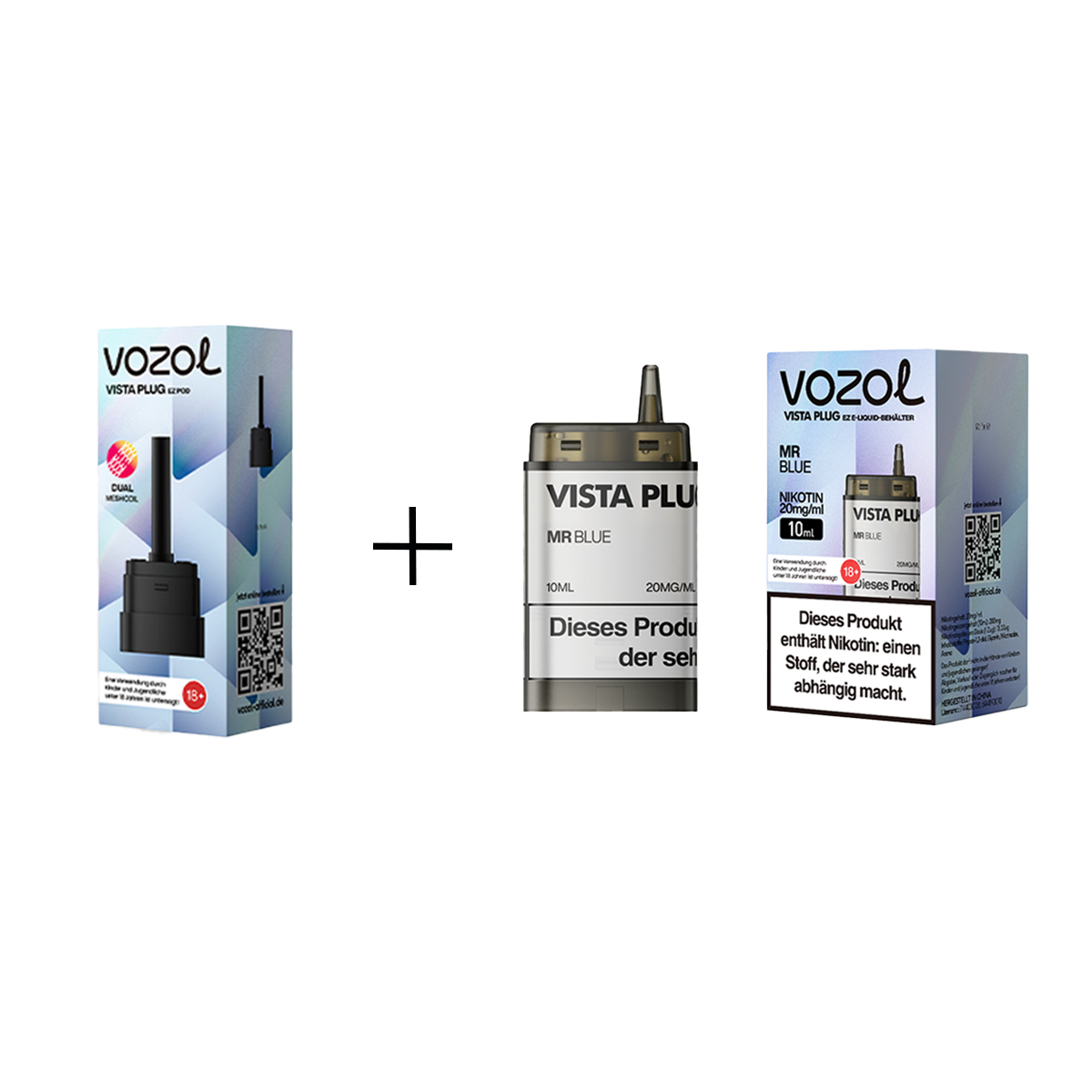 Vozol - Vista Plug Set - EZ Pod - Mr Blue + Empty Pod