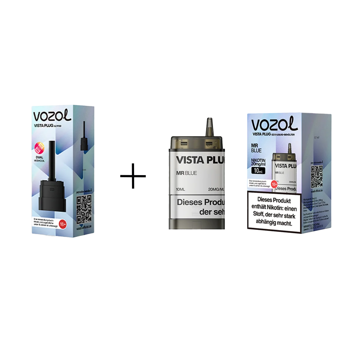 Vozol - Vista Plug Set - EZ Pod - Mr Blue + Empty Pod