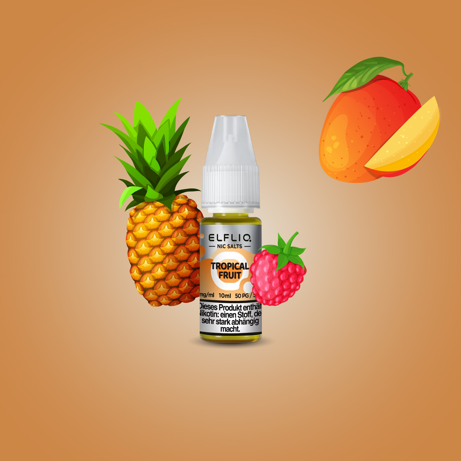 Elf Bar - ElfliQ - E-Liquid - Nikotinsalz - Tropical Fruit - 10 mg 2
