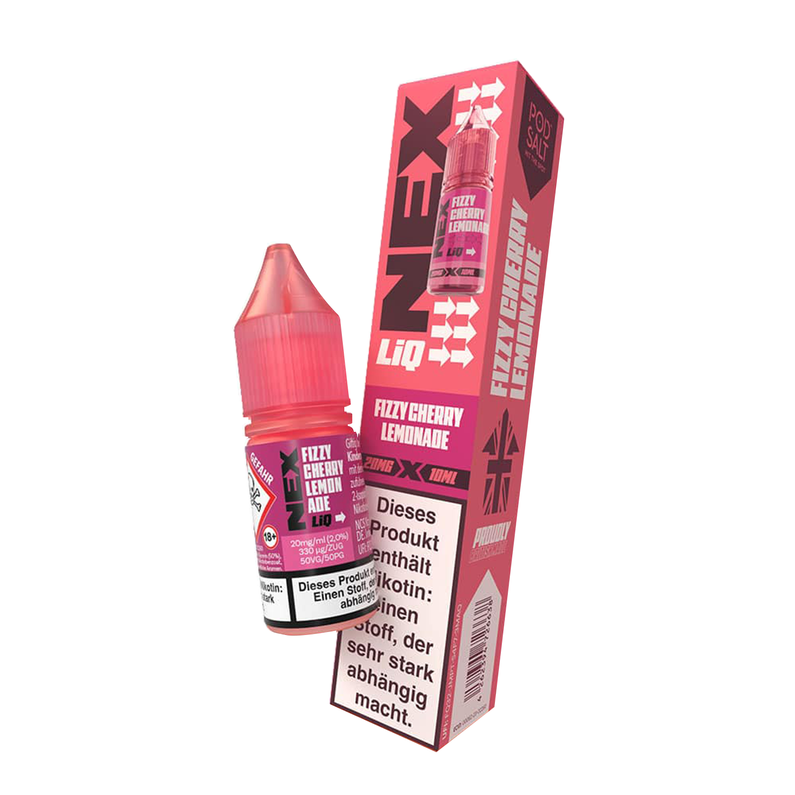 NexLiq - Pod Salt- NicSalt - 10 ml 20 mg Fizzy Cherry Lemonade 2