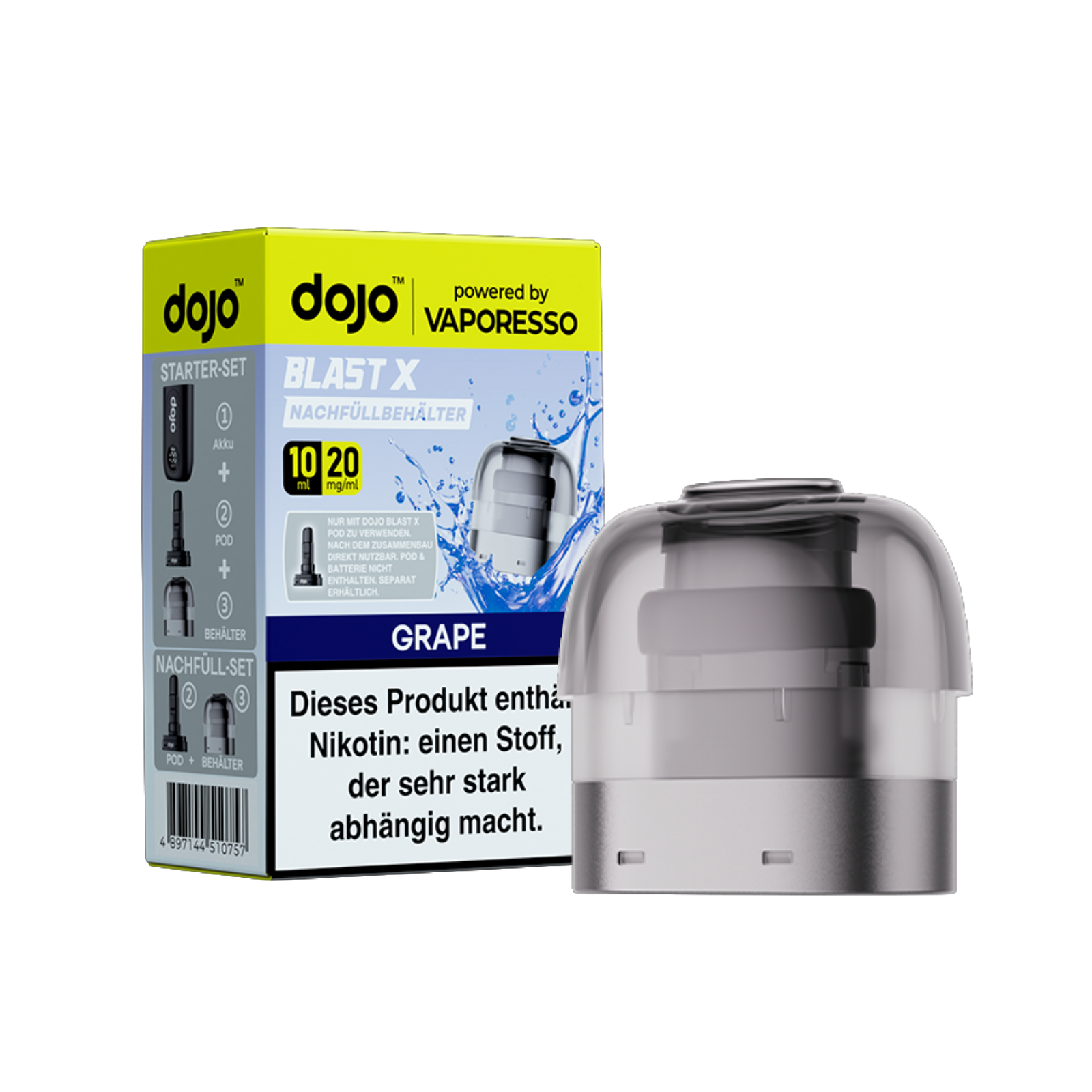 Vaporesso - Dojo Blast X - Pod 10ml - Grape - 20mg1