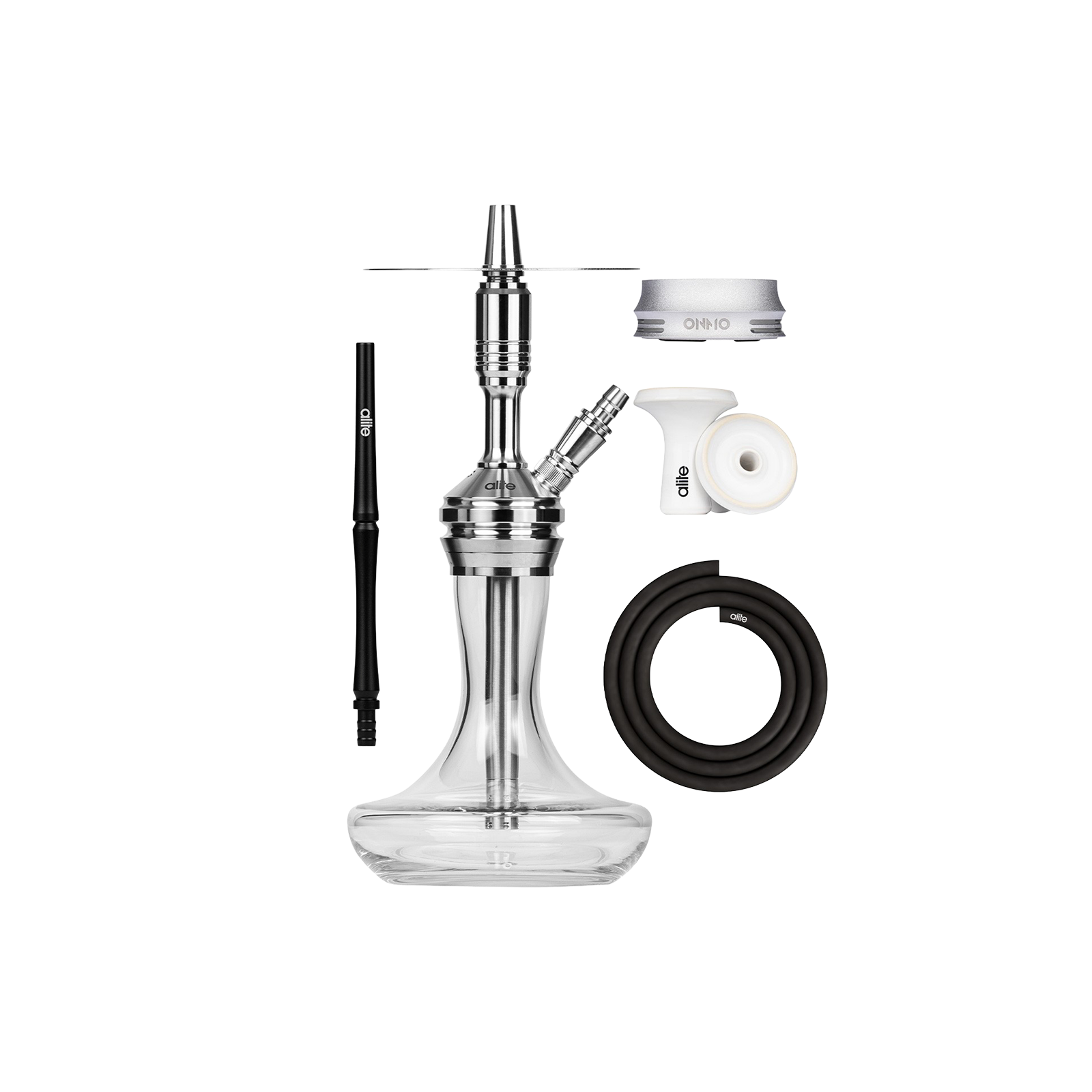 Alite Bash Mini Lounge Silver – Kompakte Edelstahl Shisha 1