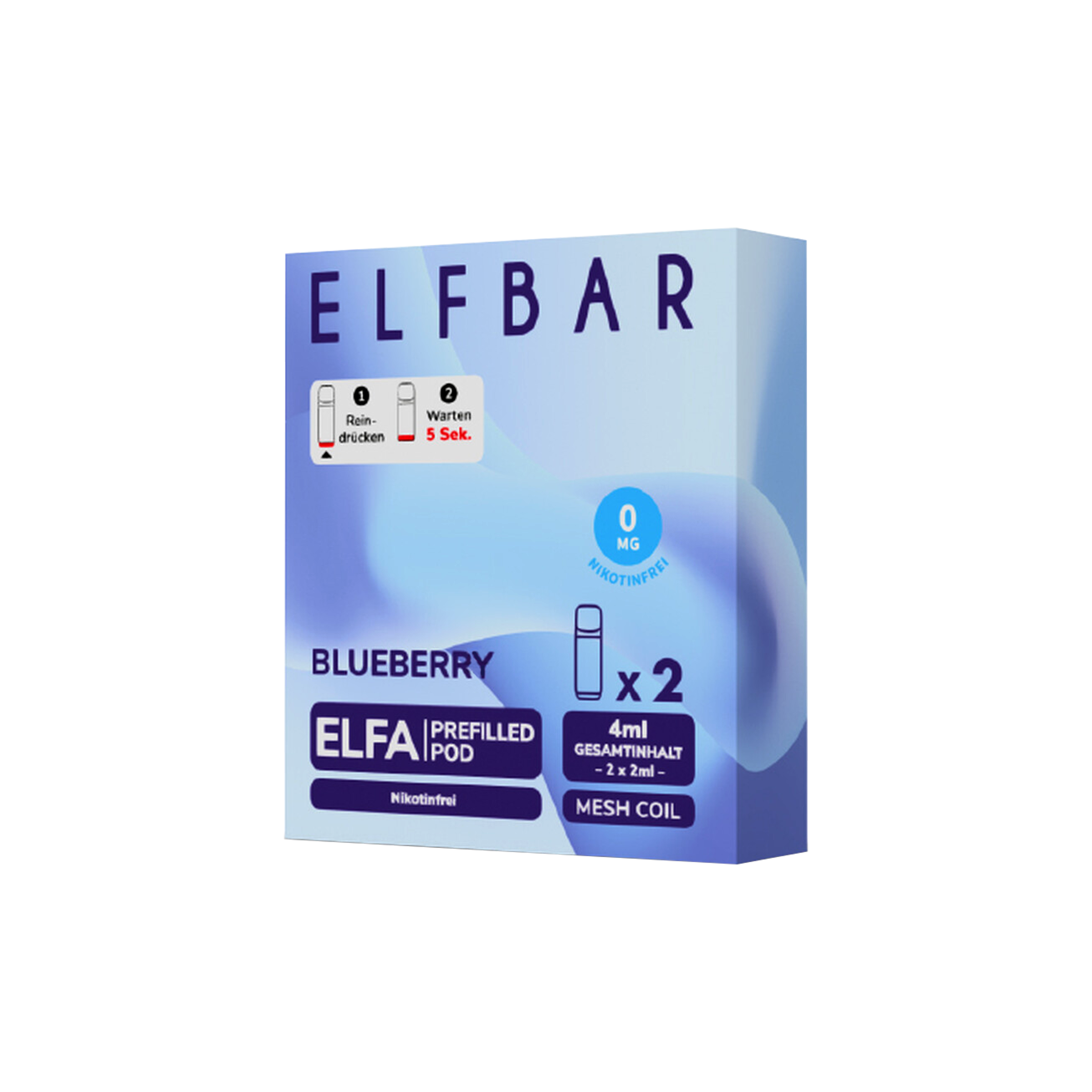 Elf Bar ELFA CP Blueberry Nikotinfrei | Prefilled Pods g&uuml;nstig bestellen 1