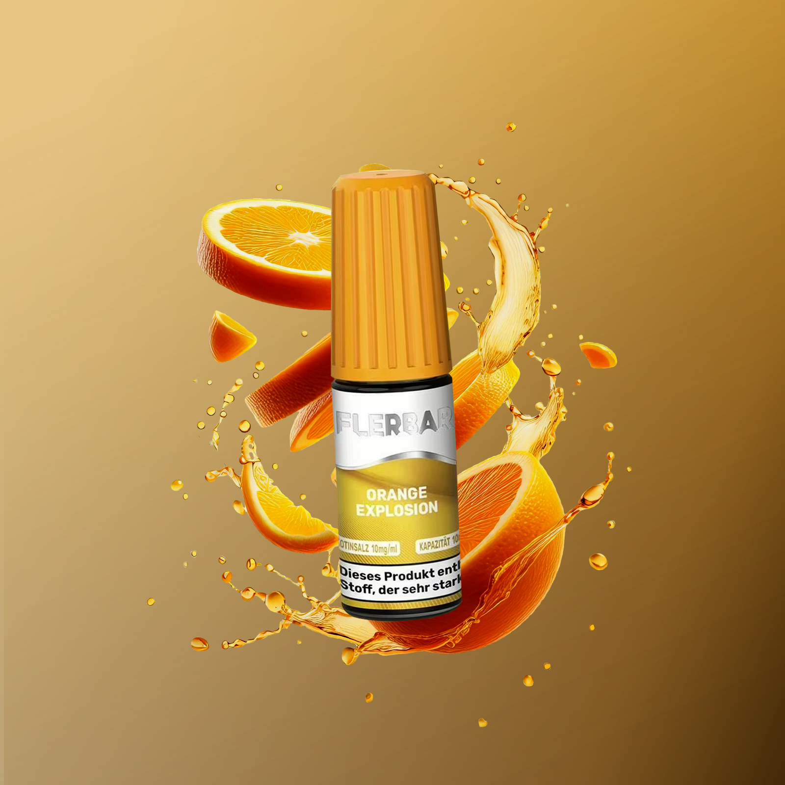 Flerbar - E-Liquid - Nikotinsalz - Orange Explosion - 10ml - 10 mg 3