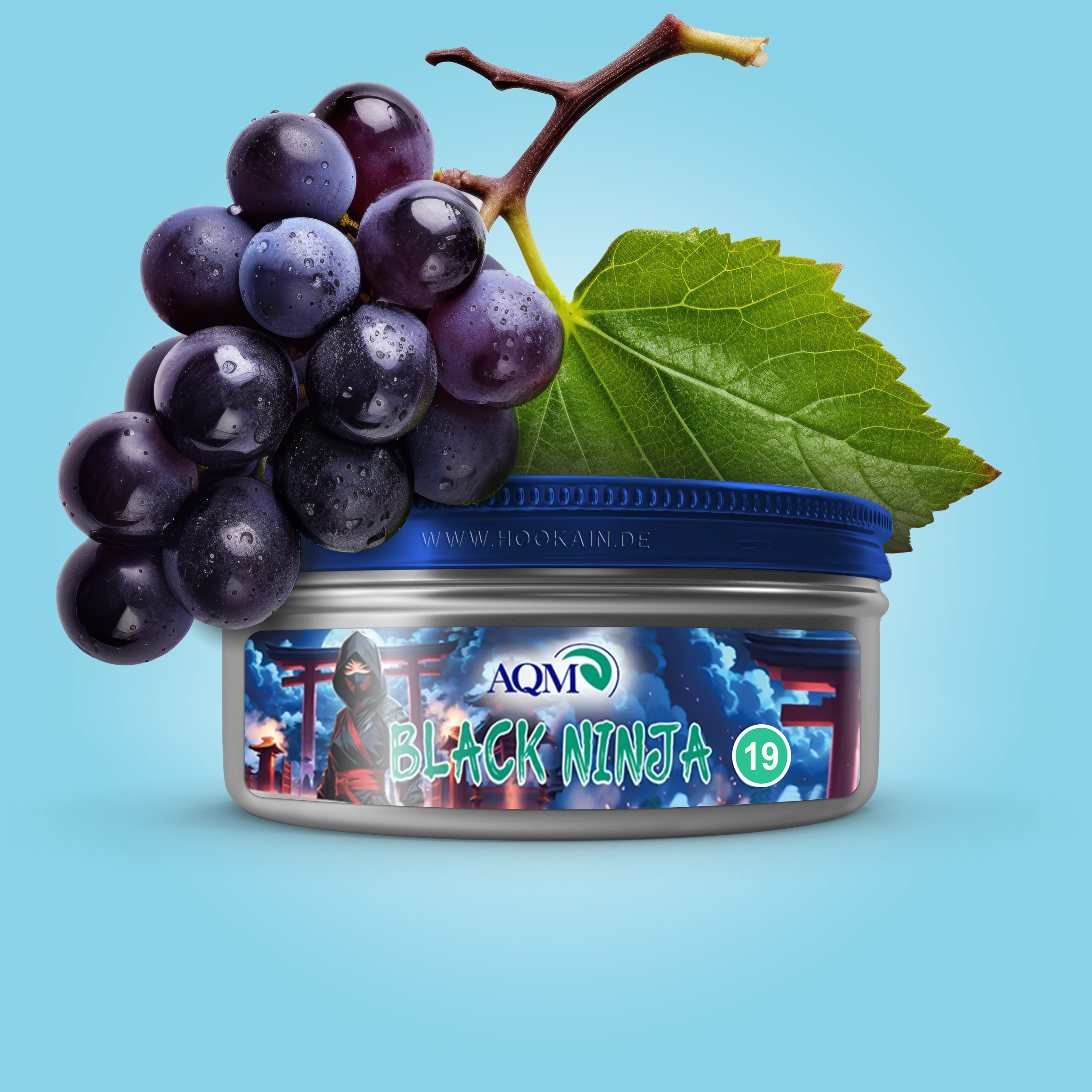 Aqua Mentha Black Ninja 200g &ndash; Dunkle Beeren & Menthol Shishatabak 1